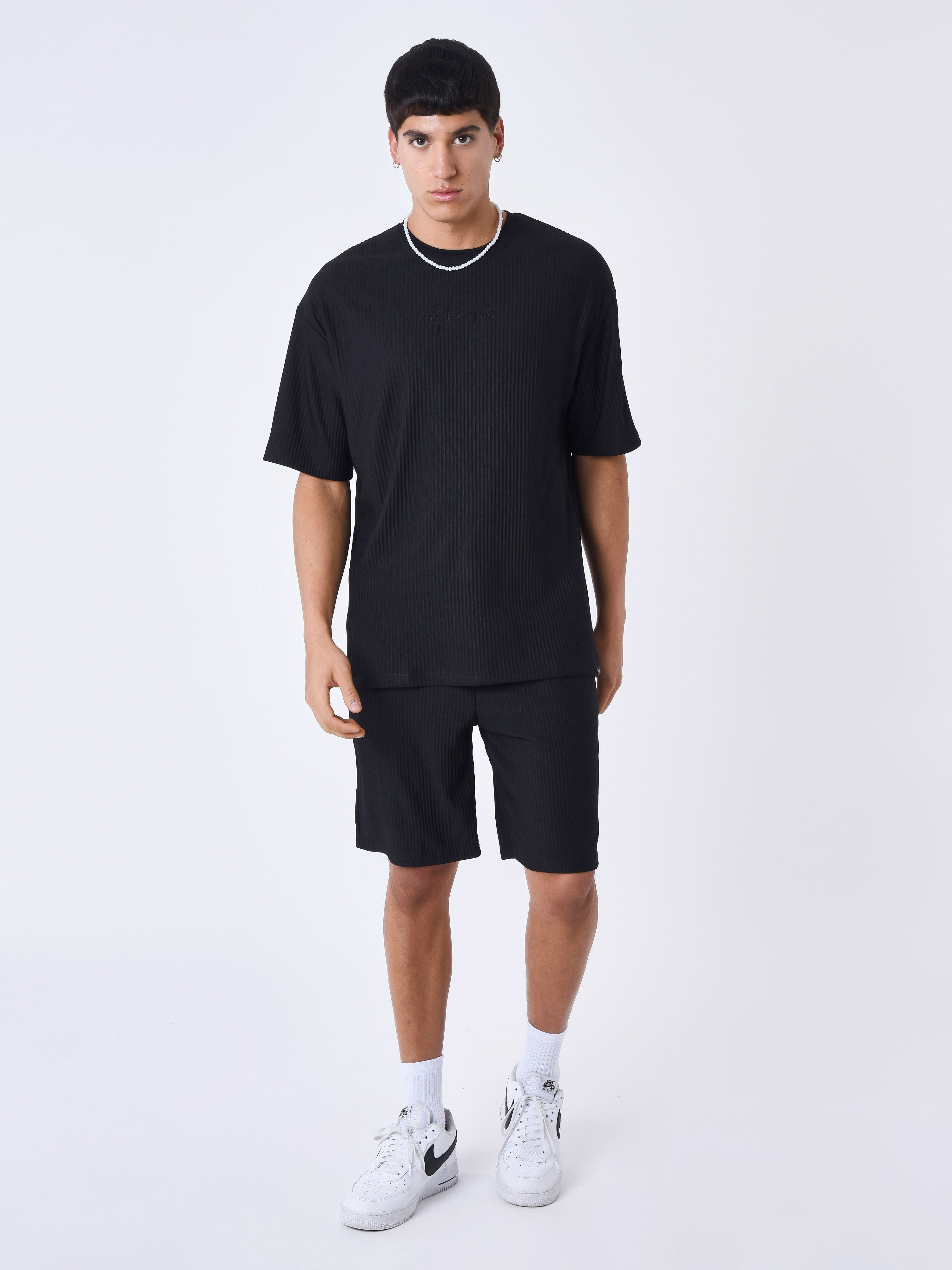 Textured plain T-shirt-9