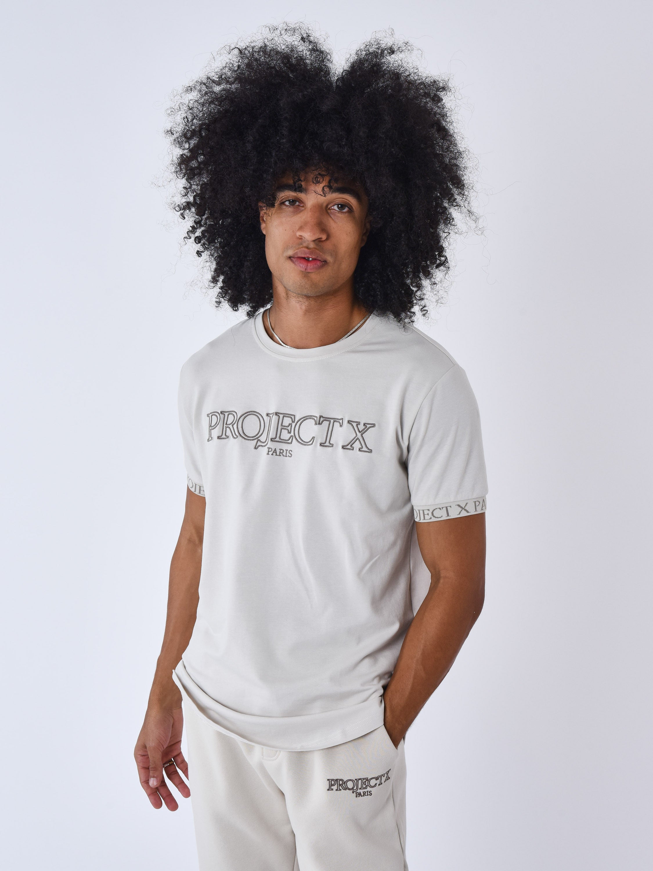 T-shirt broderie Contour-1