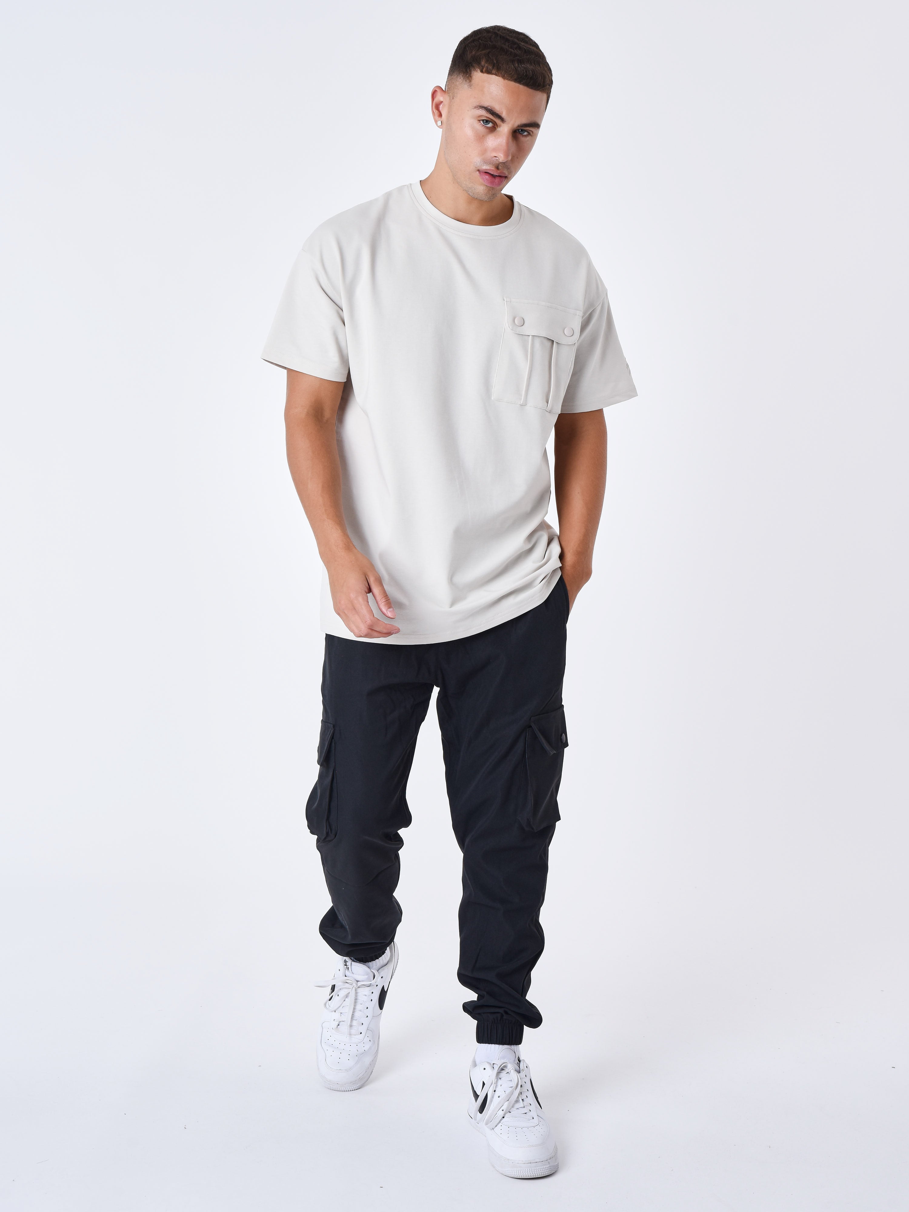 T-shirt à poche contrasté-3