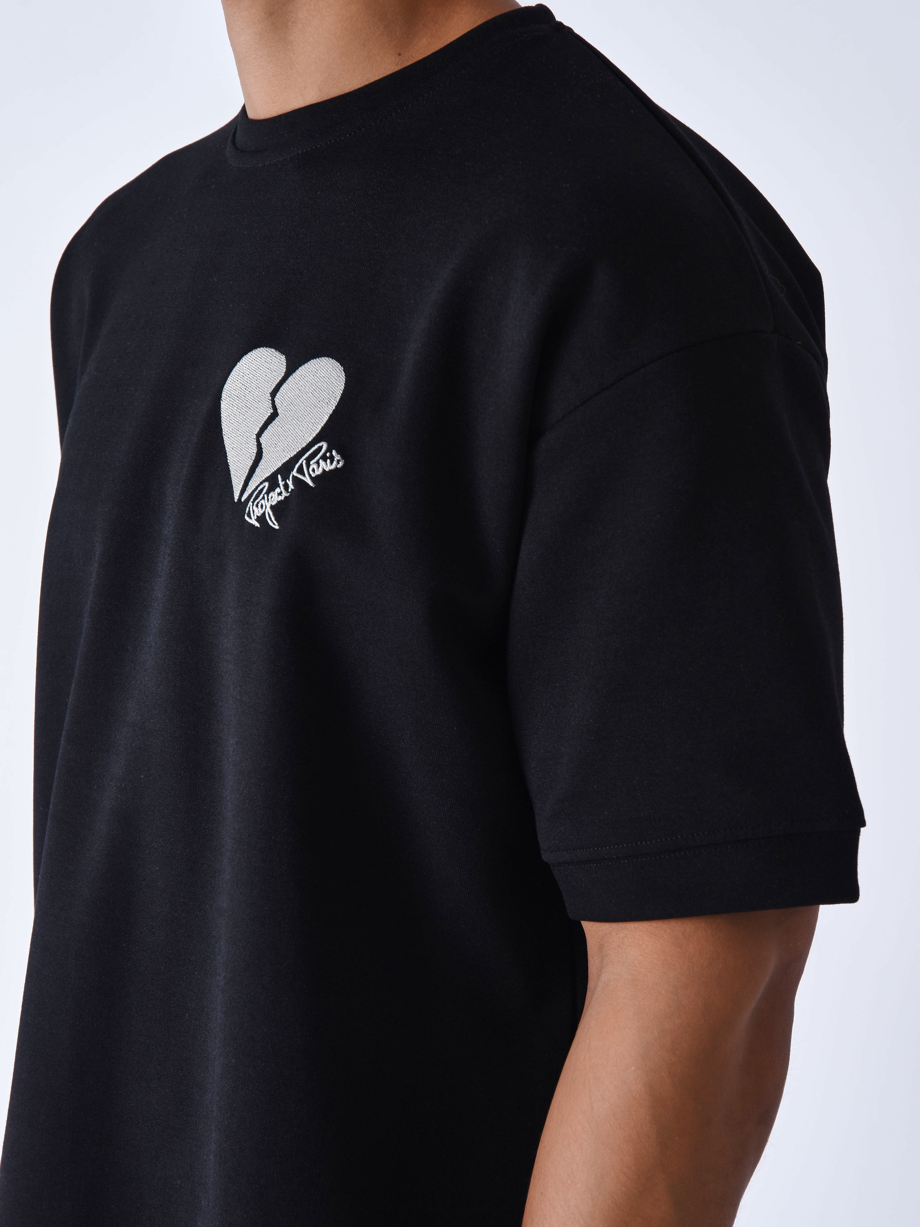 Thick broken heart T-shirt-4
