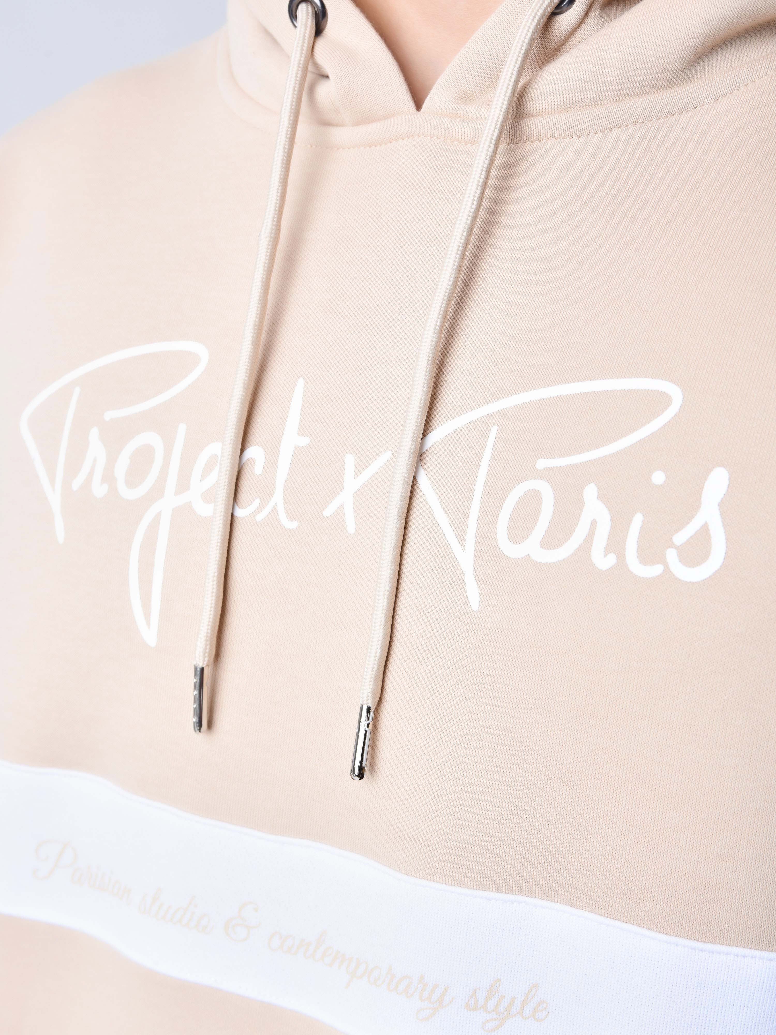 Signature Kapuzenpullover mit weißem Streifen-6