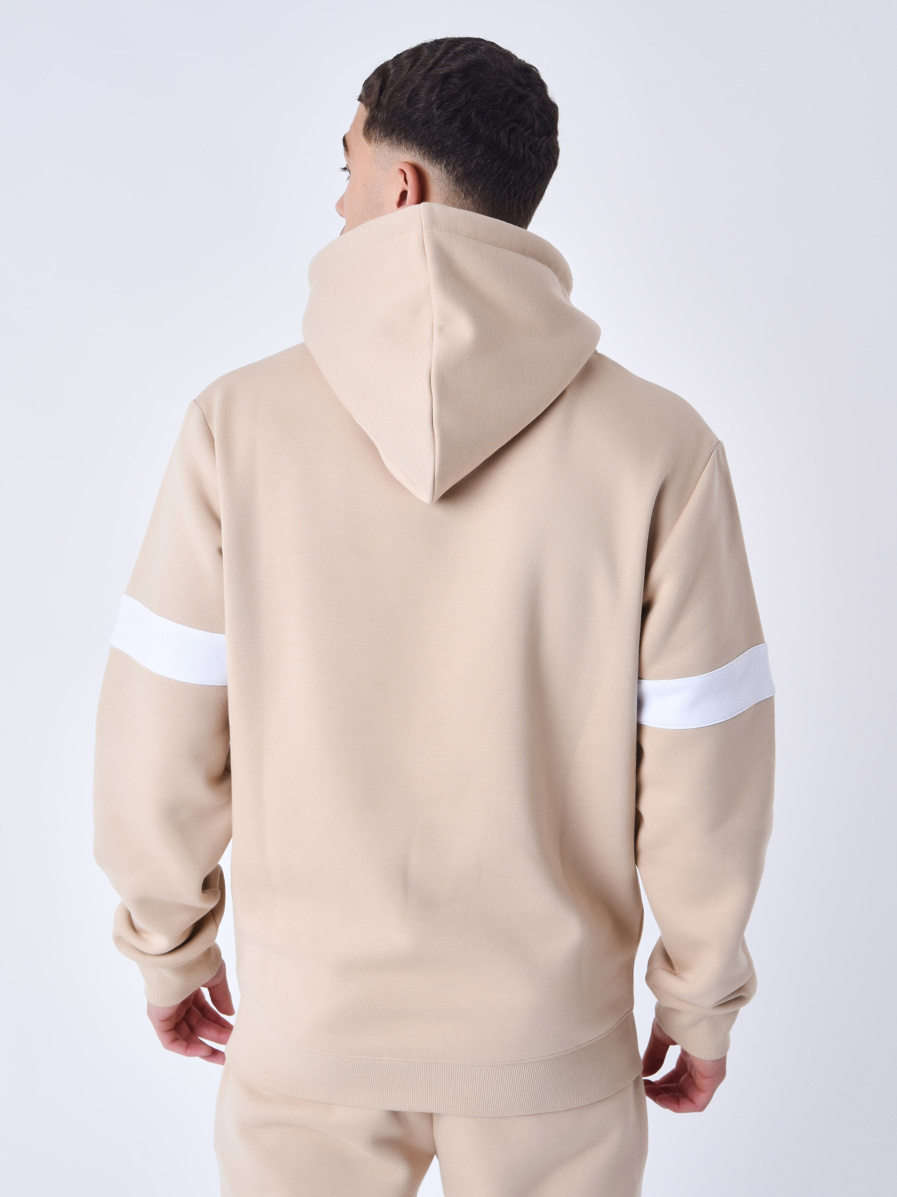 Signature Kapuzenpullover mit weißem Streifen-5