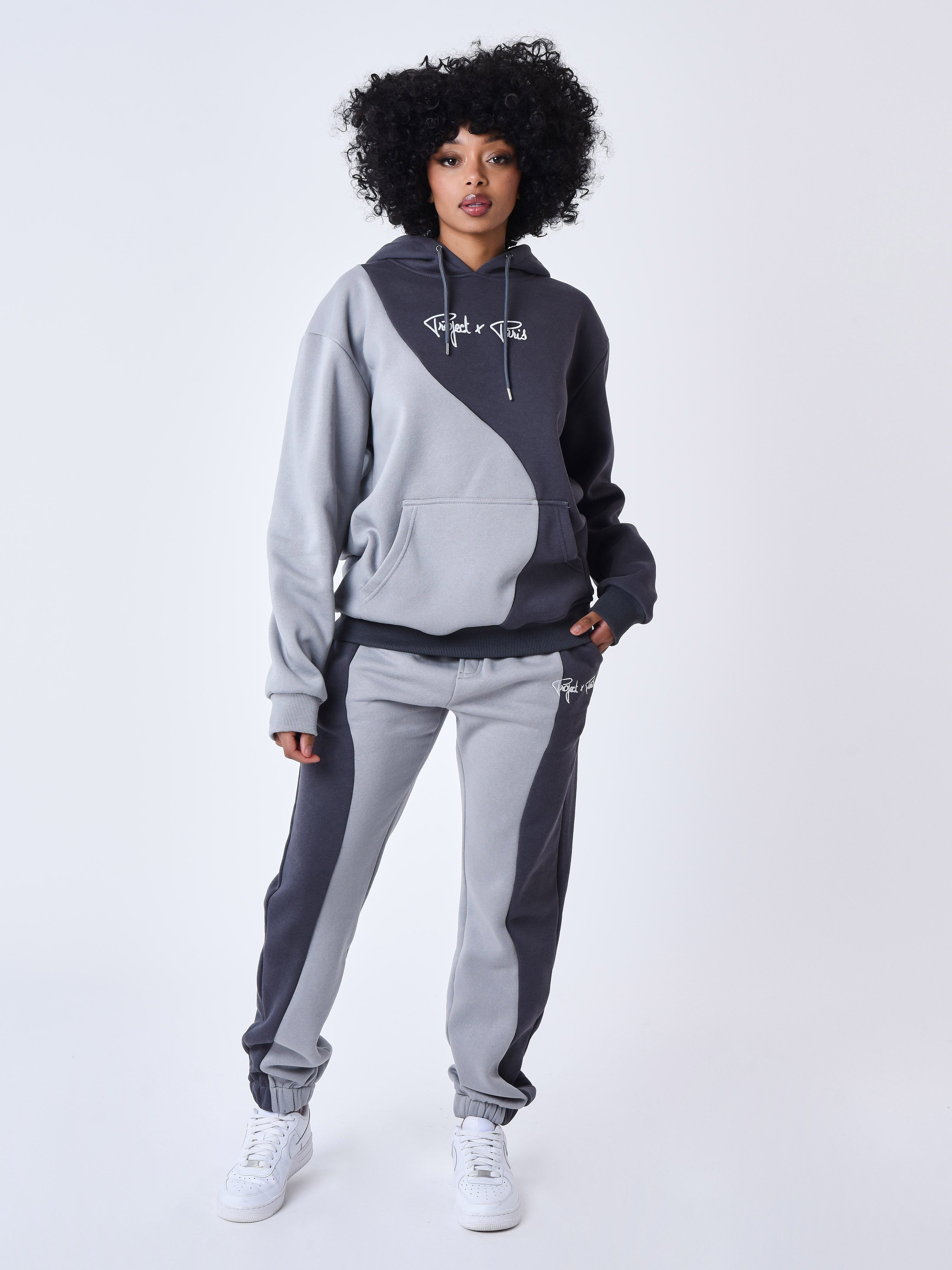 Two-tone wave style Hoodie-7