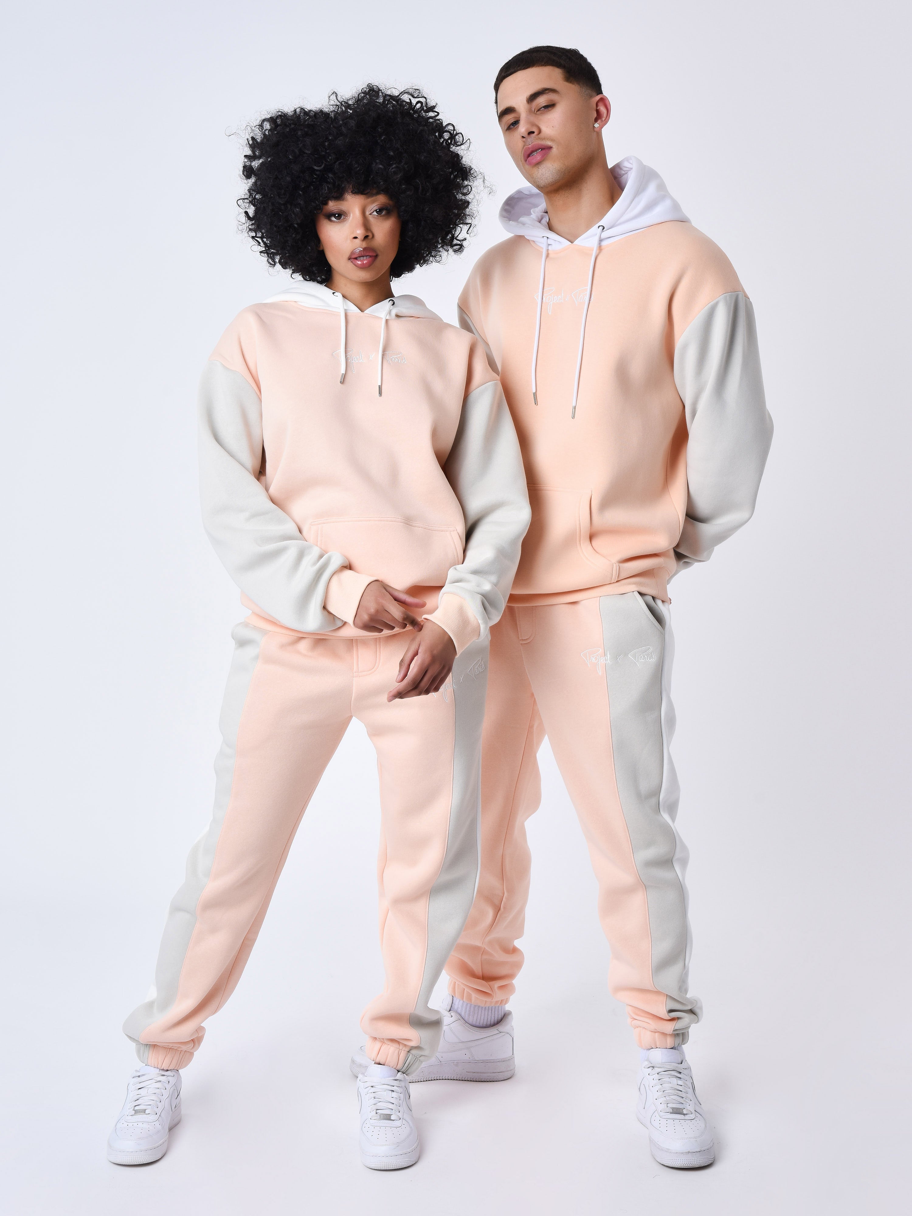 Felpa con cappuccio Colorblock-2