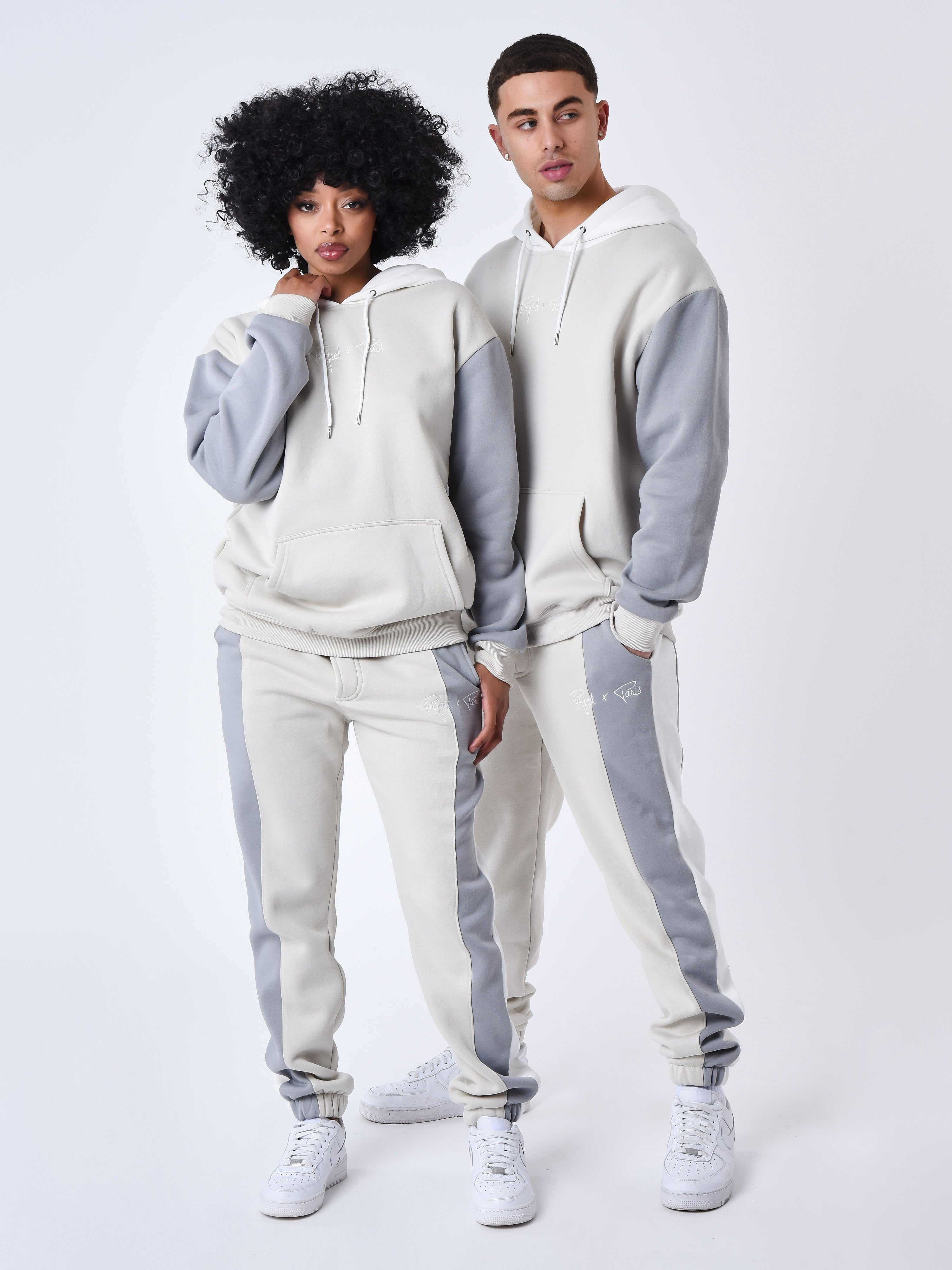 Felpa con cappuccio Colorblock-2