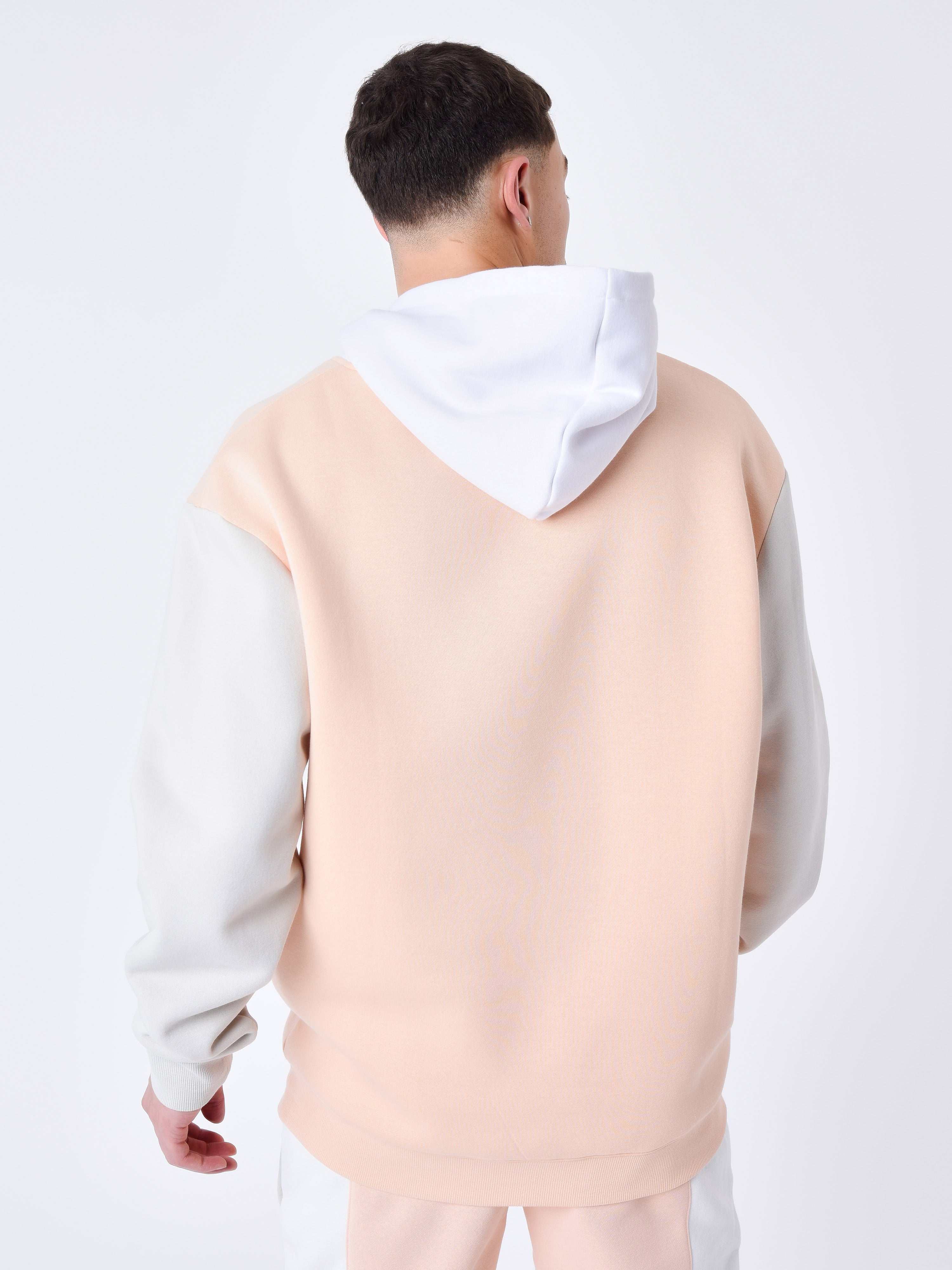 Felpa con cappuccio Colorblock-5
