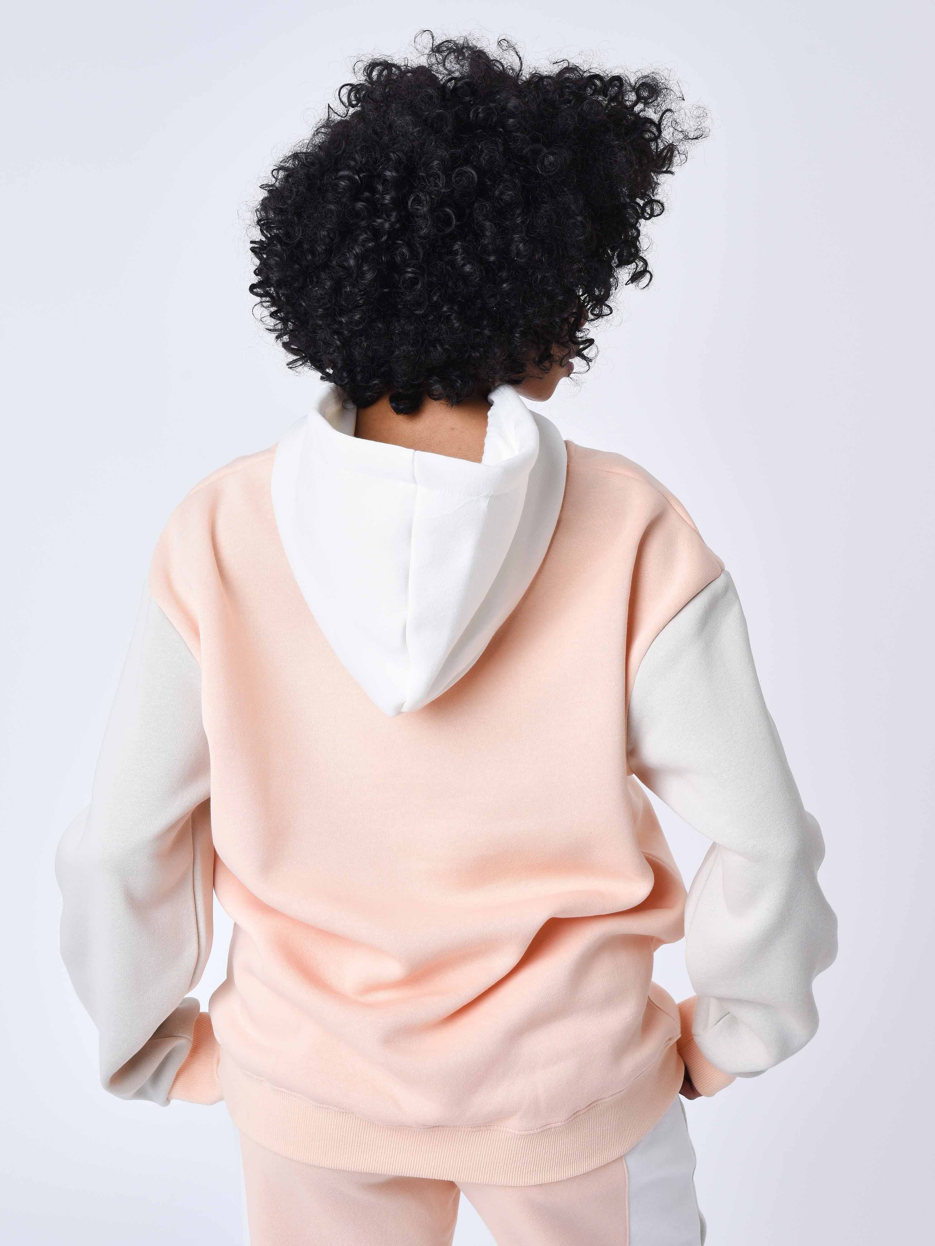 Felpa con cappuccio Colorblock-9