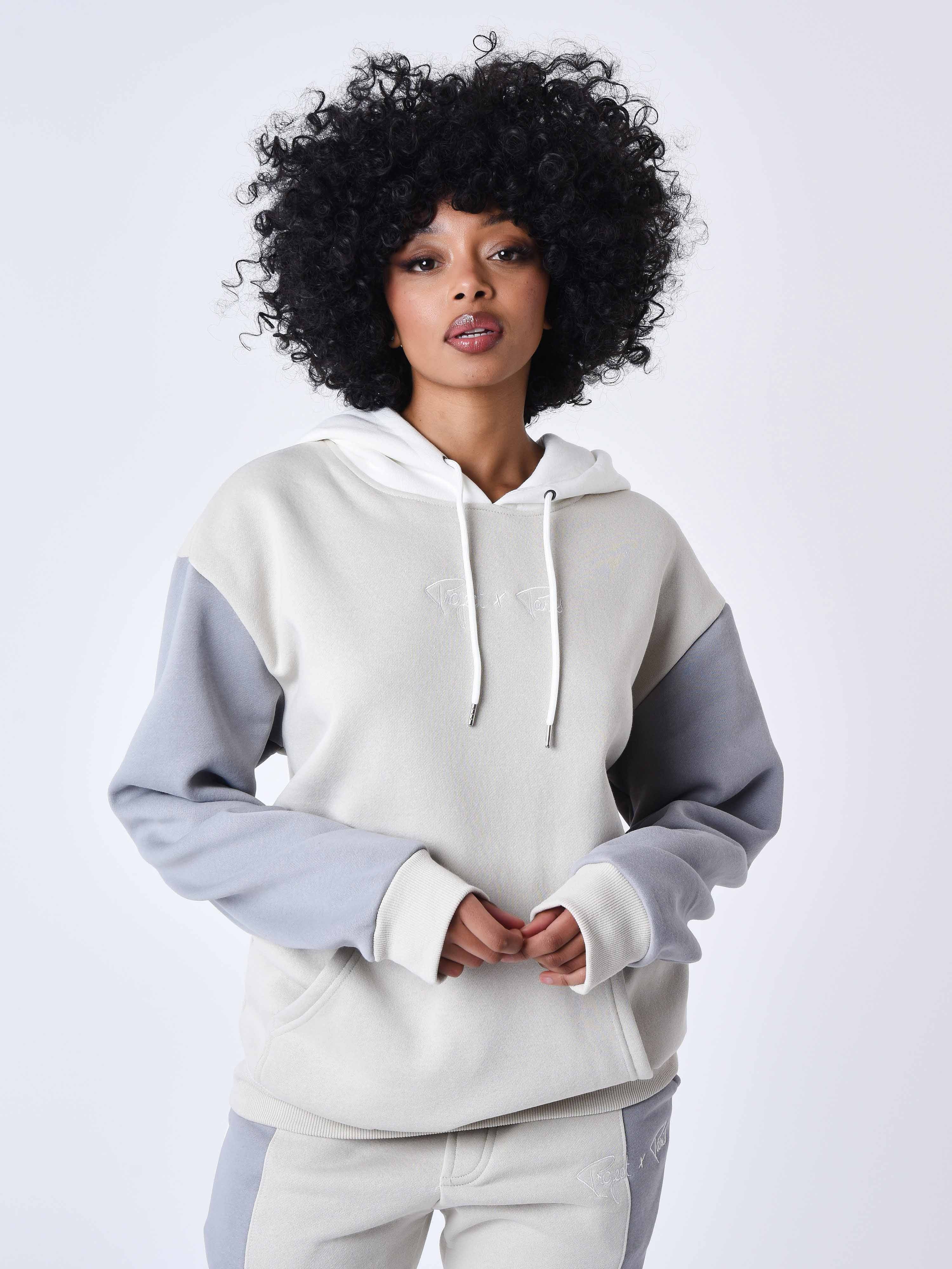 Felpa con cappuccio Colorblock-8