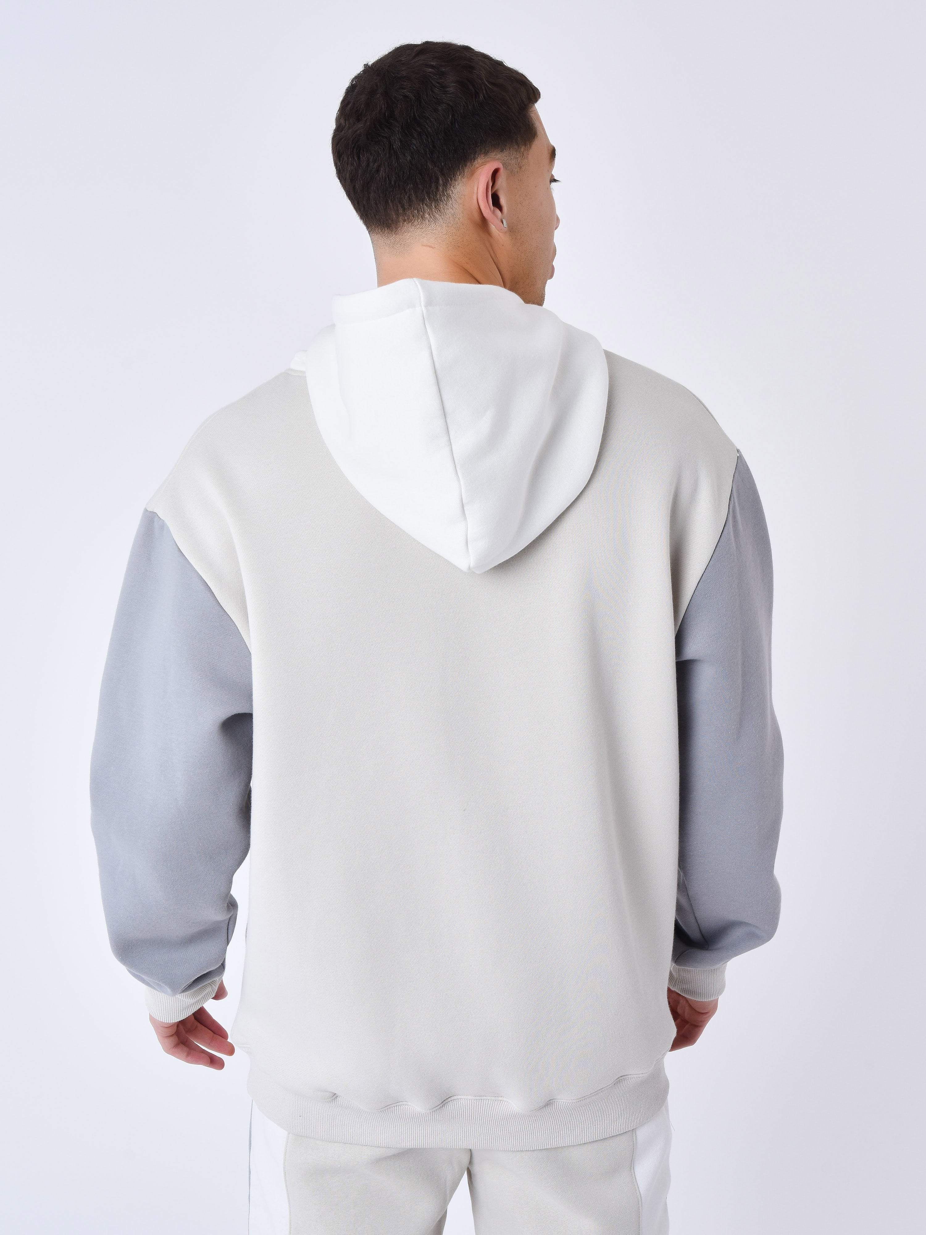 Felpa con cappuccio Colorblock-5