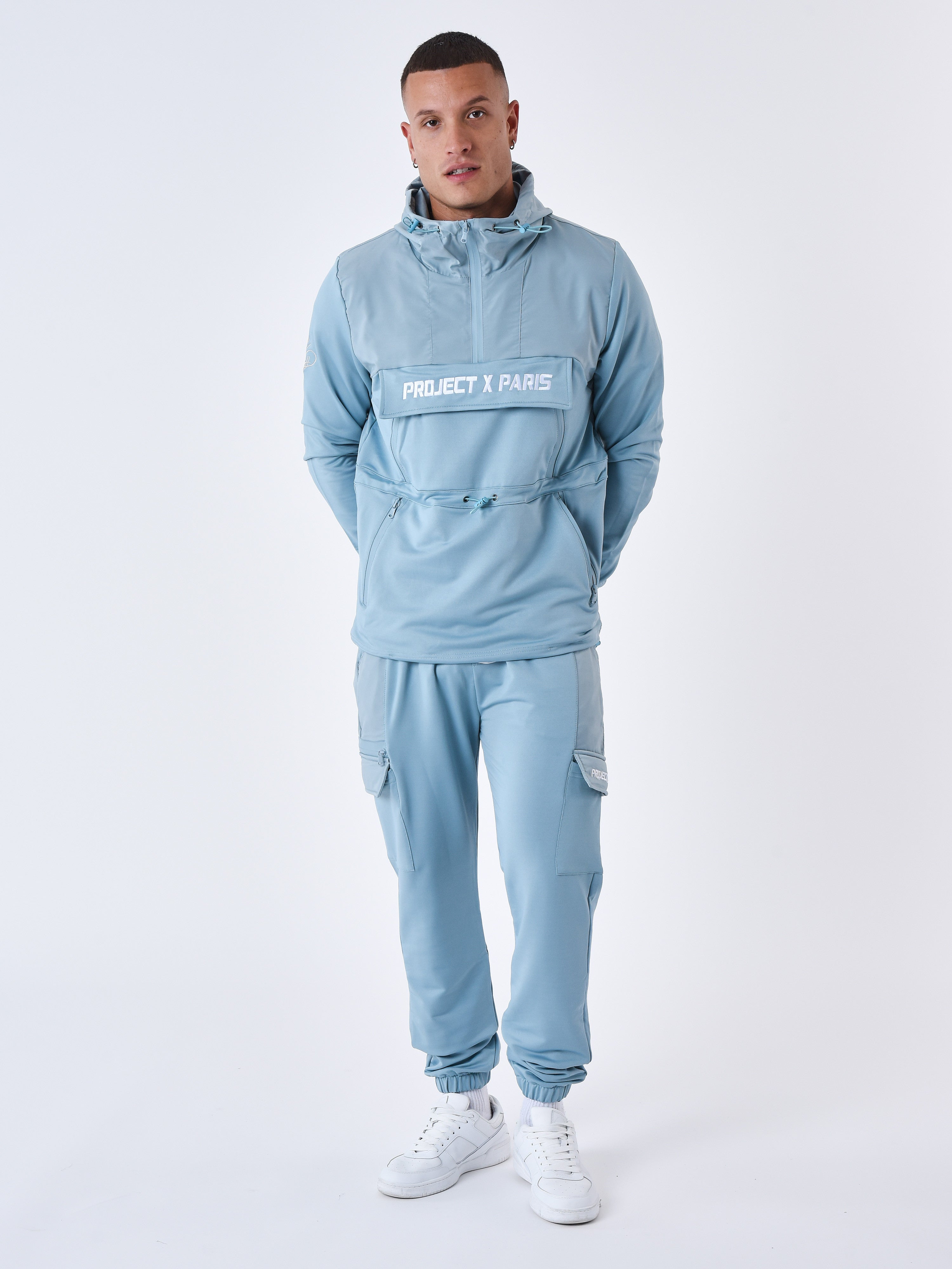 Sweat à Capuche style coupe vent-5