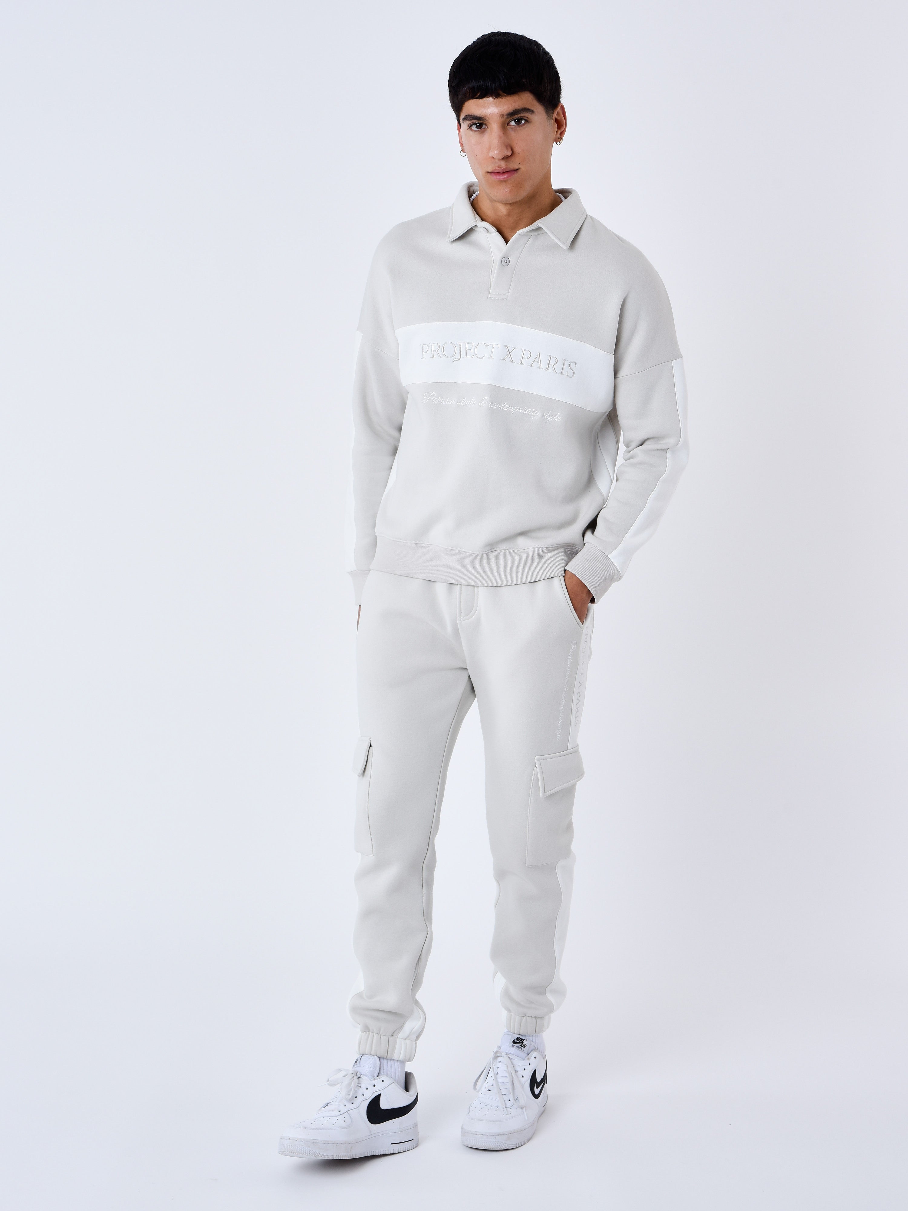 Cargo style Band jogging bottoms-4