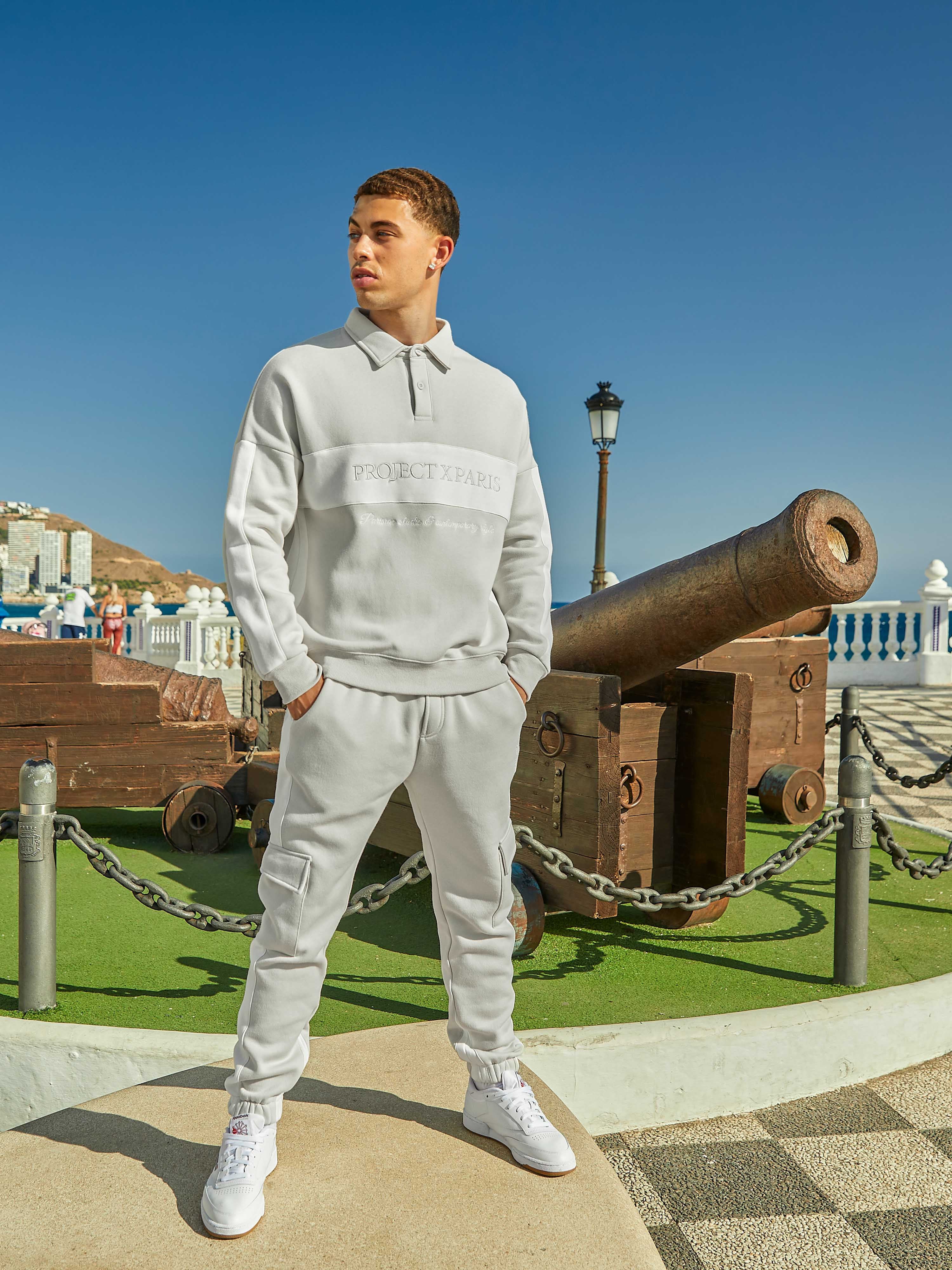 Cargo style Band jogging bottoms-2