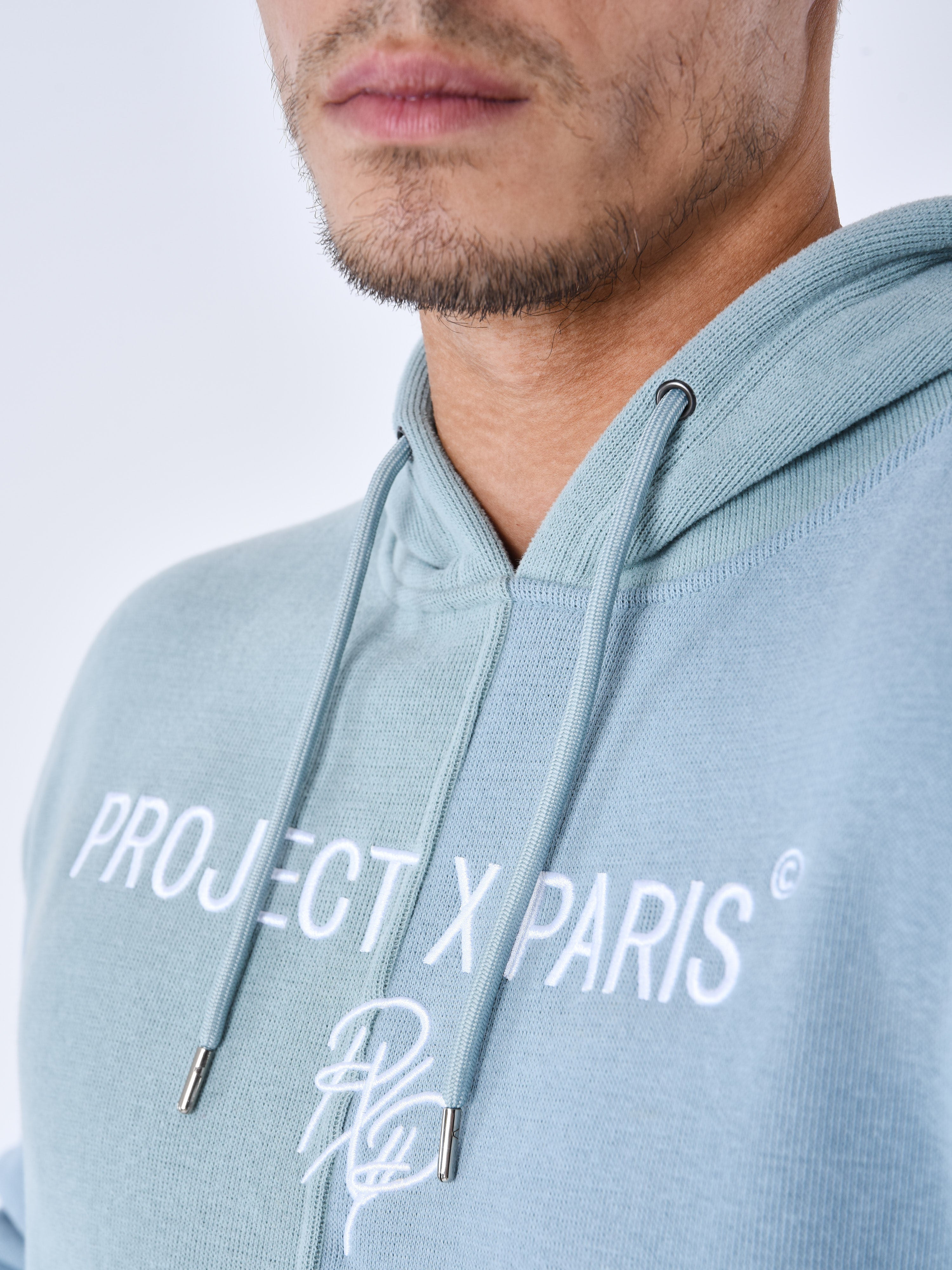 Tricolor Knit Hoodie-6