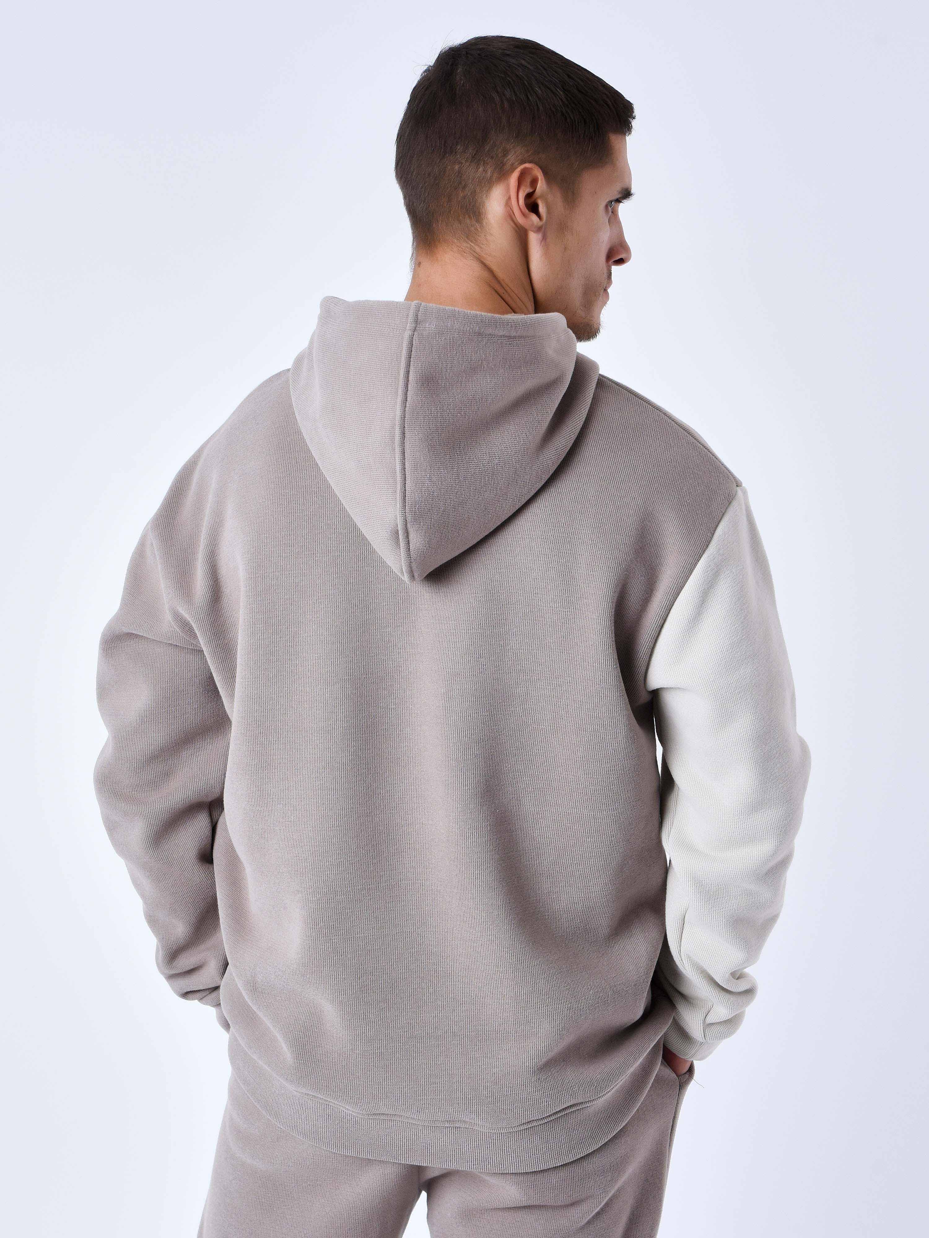 Tricolor Knit Hoodie-5