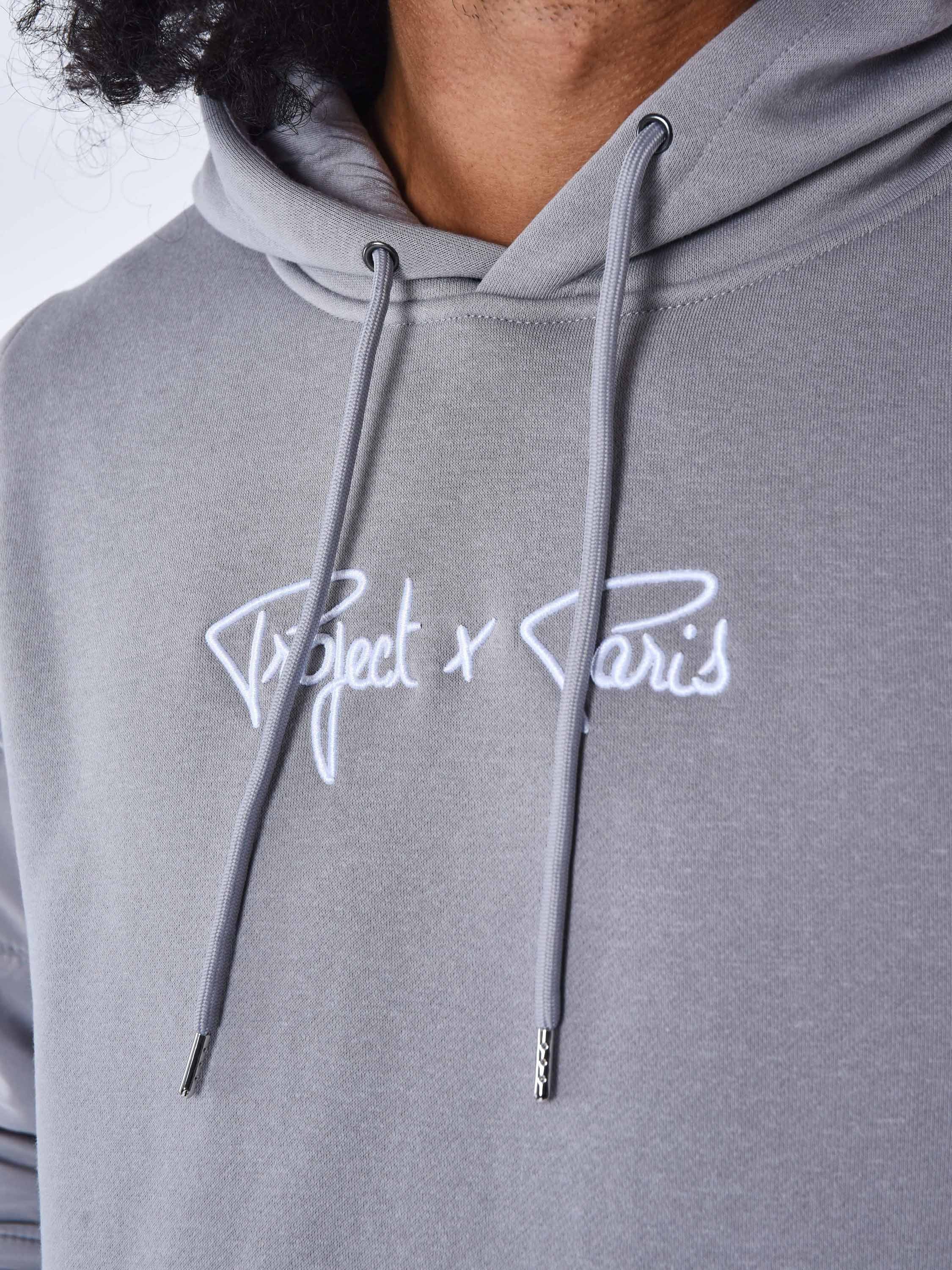 Sweat à Capuche avec empiècement bimatière-4