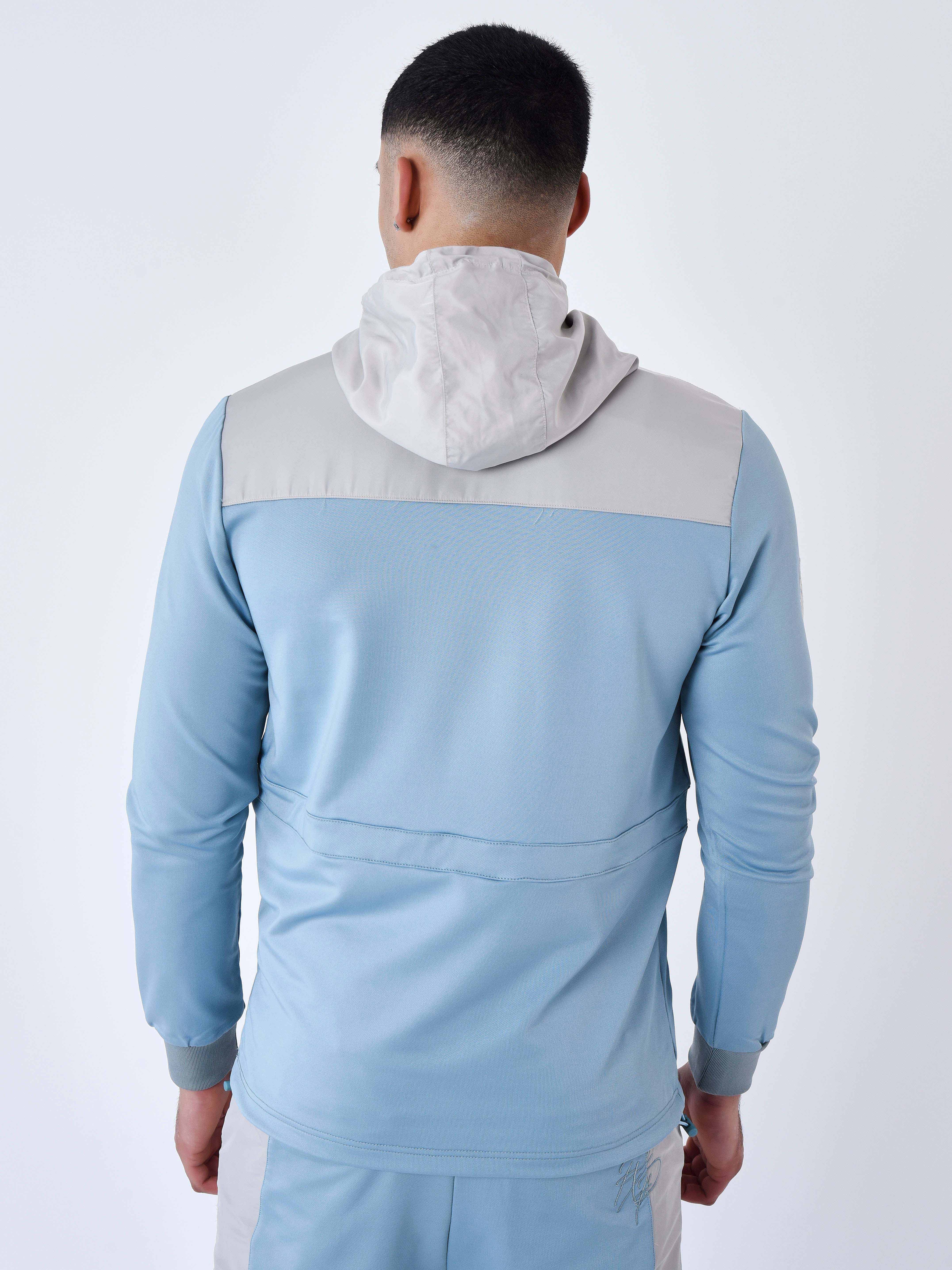 Windbreaker style two-tone Hoodie-11