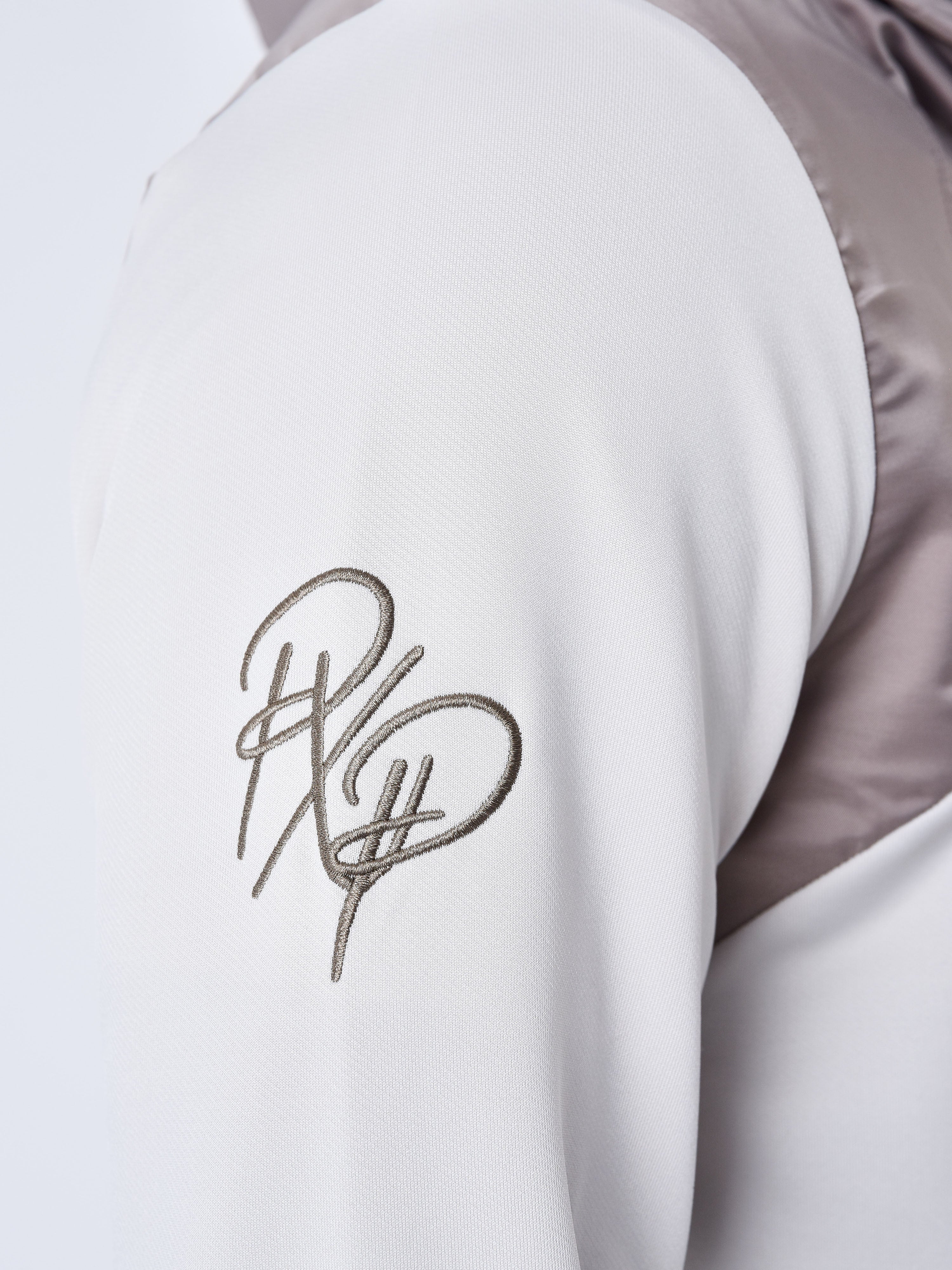 Sweatshirt mit Kapuze im zweifarbigen Windbreaker-Stil-8
