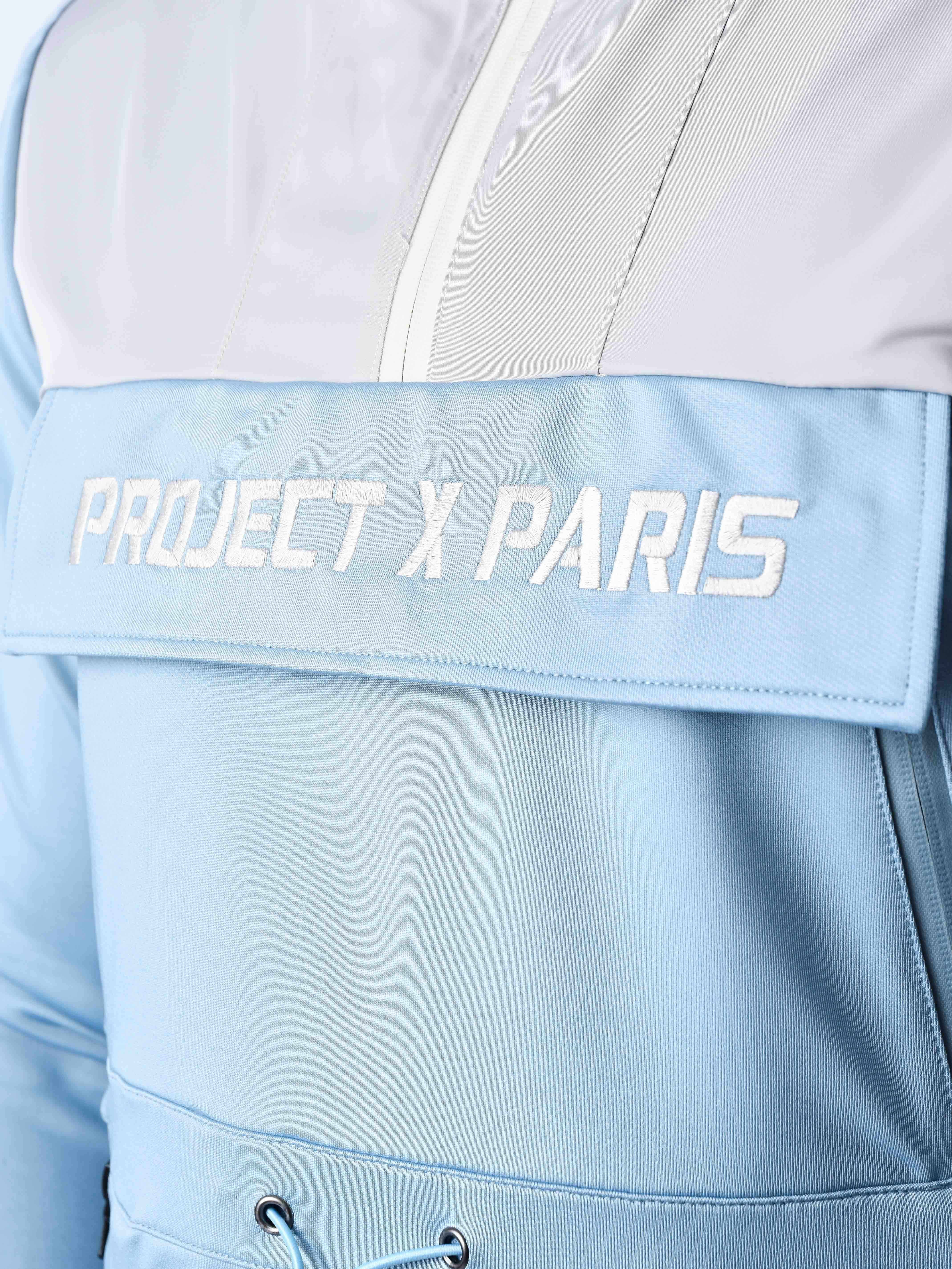 Windbreaker style two-tone Hoodie-12