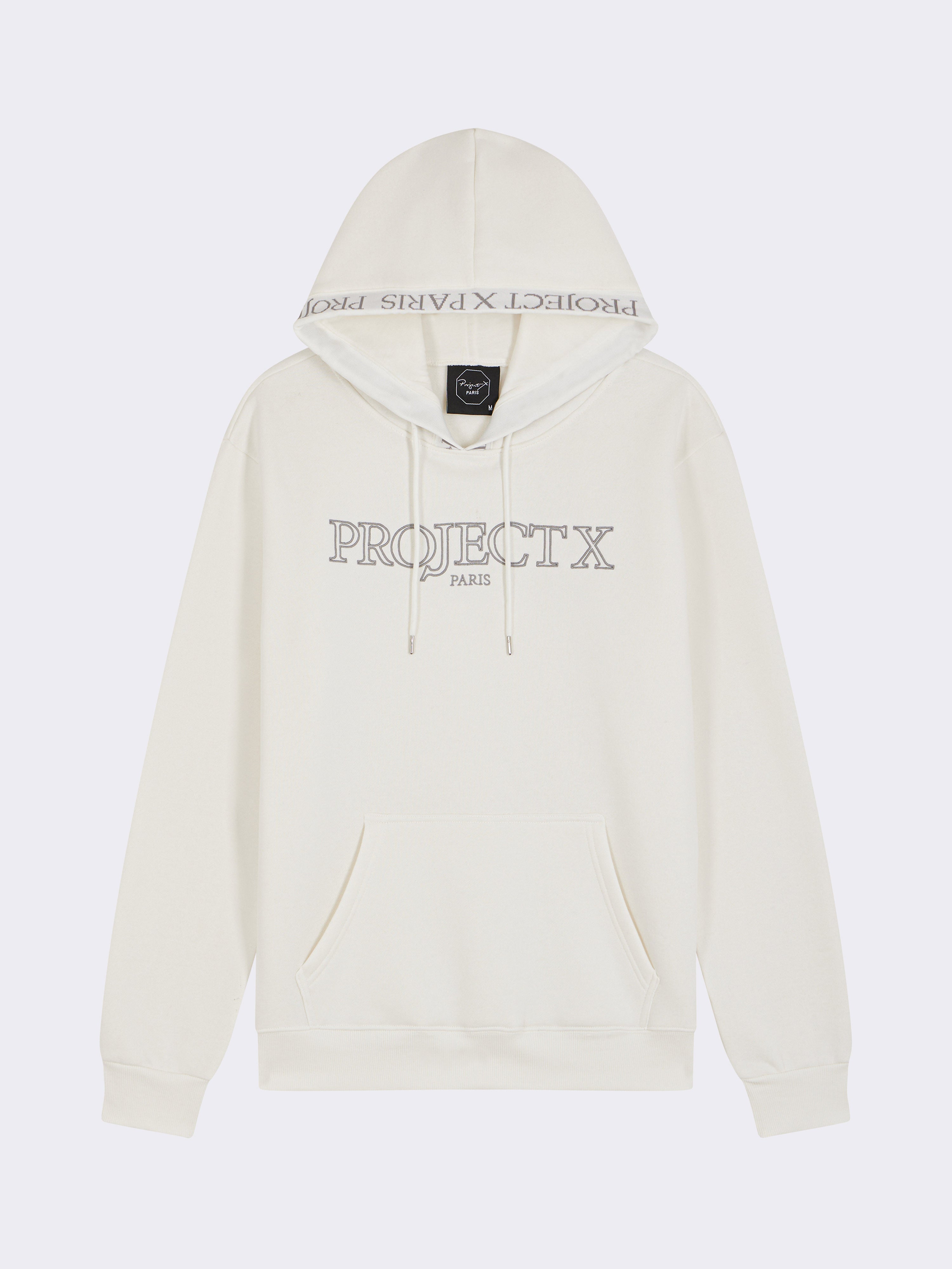 Hoodie med konturbroderi-7