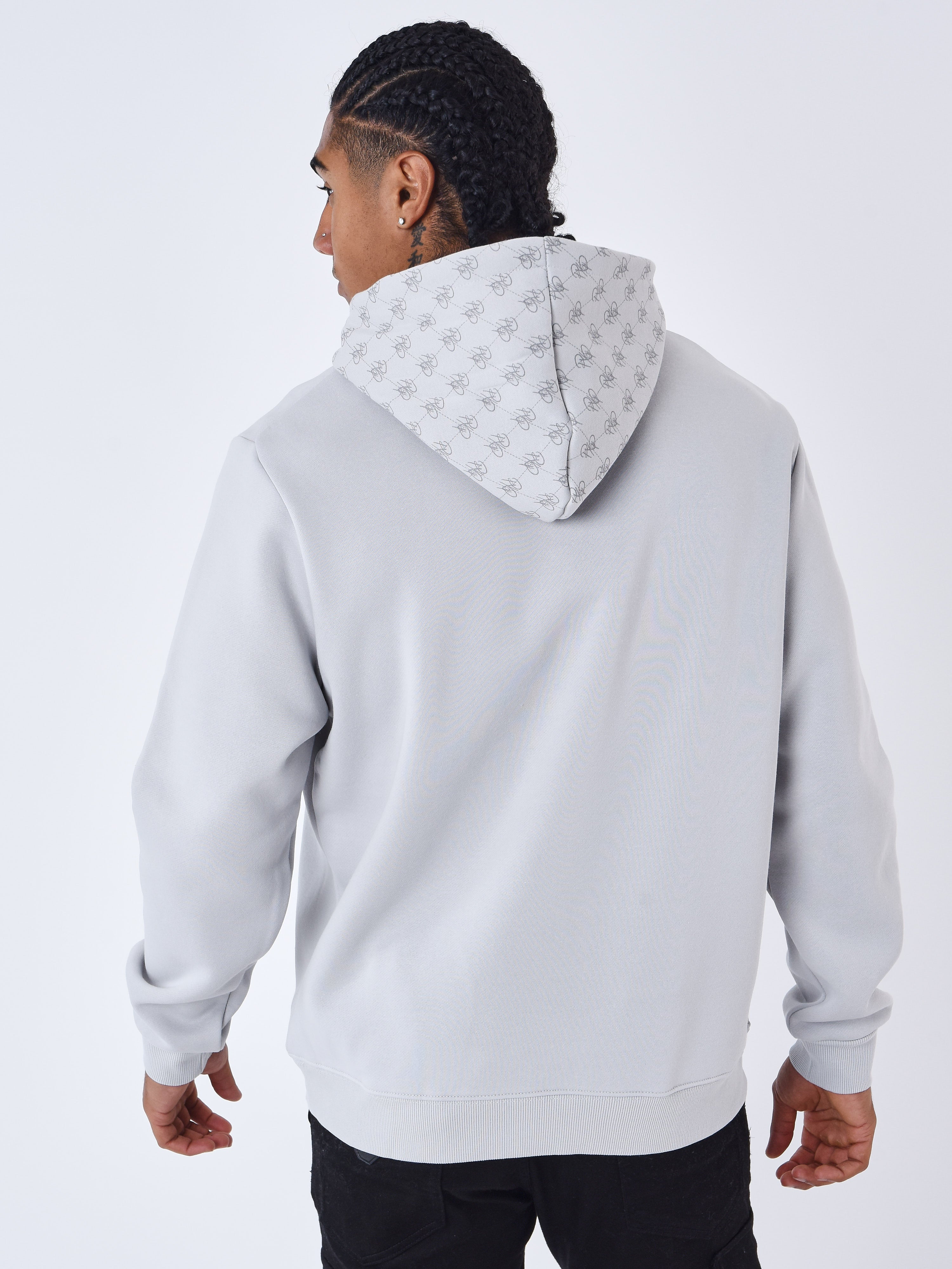 Sweat à Capuche detail monogramme all over-5