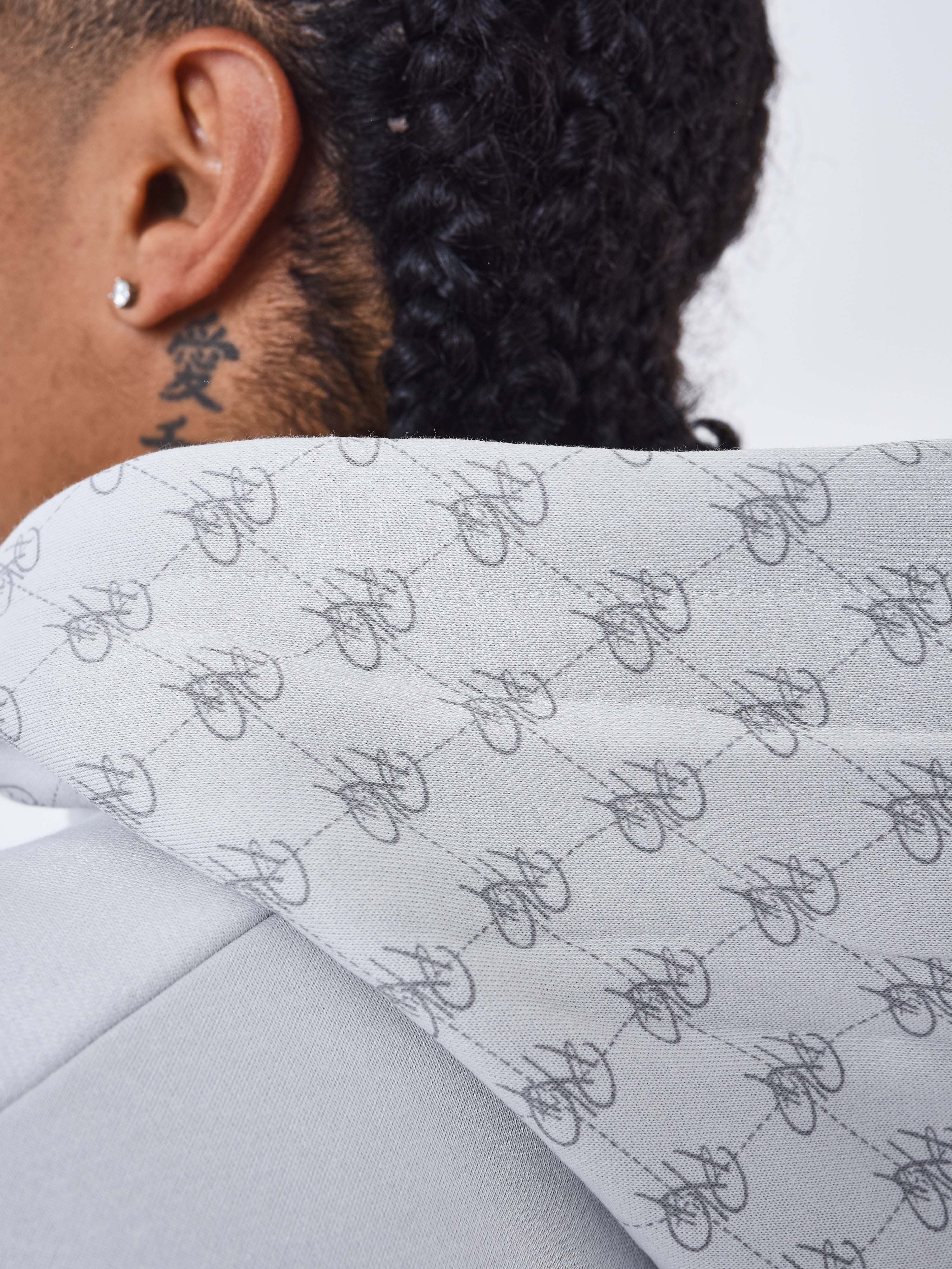 Sweat à Capuche detail monogramme all over-7