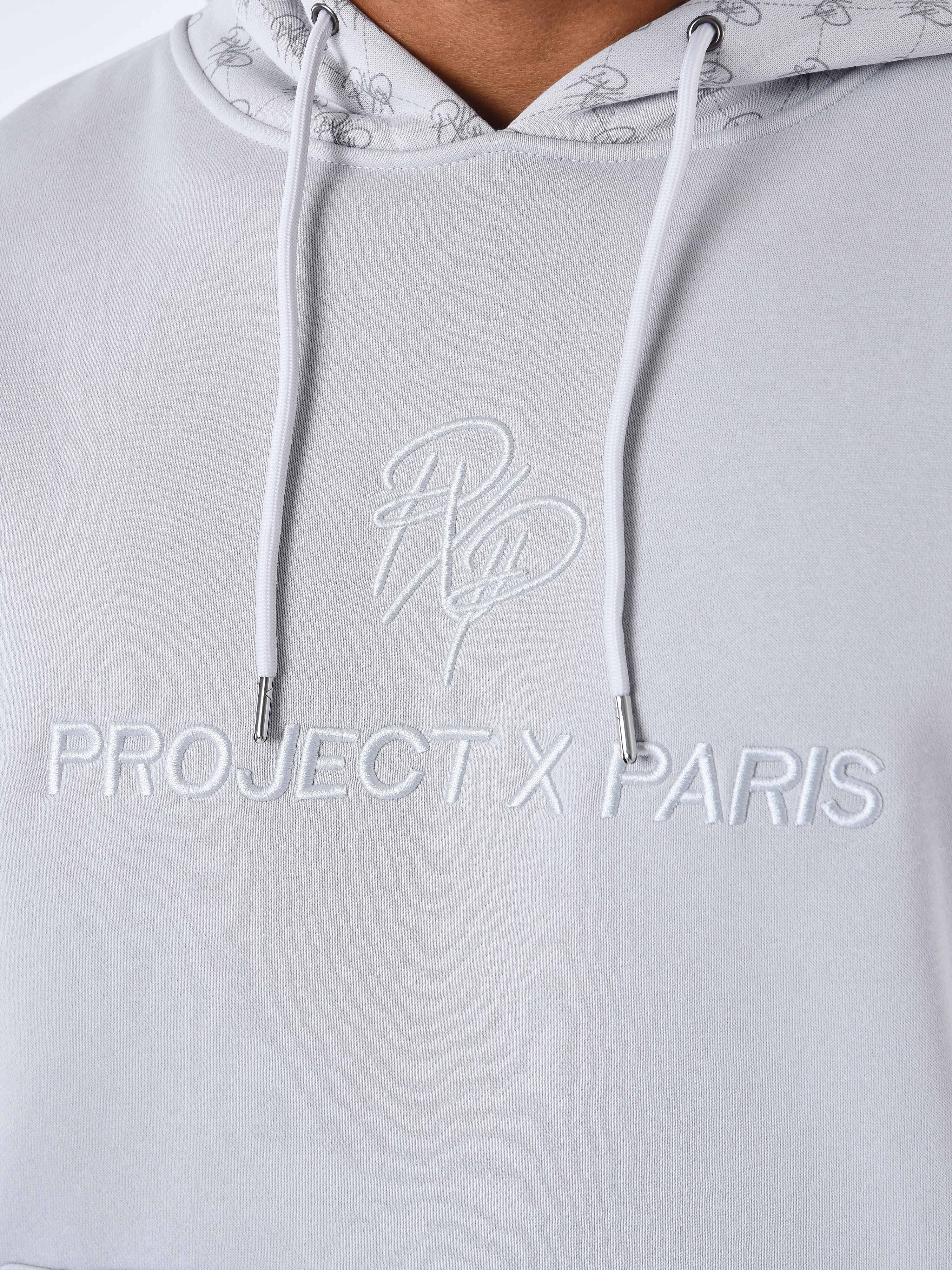 Sweat à Capuche detail monogramme all over-6