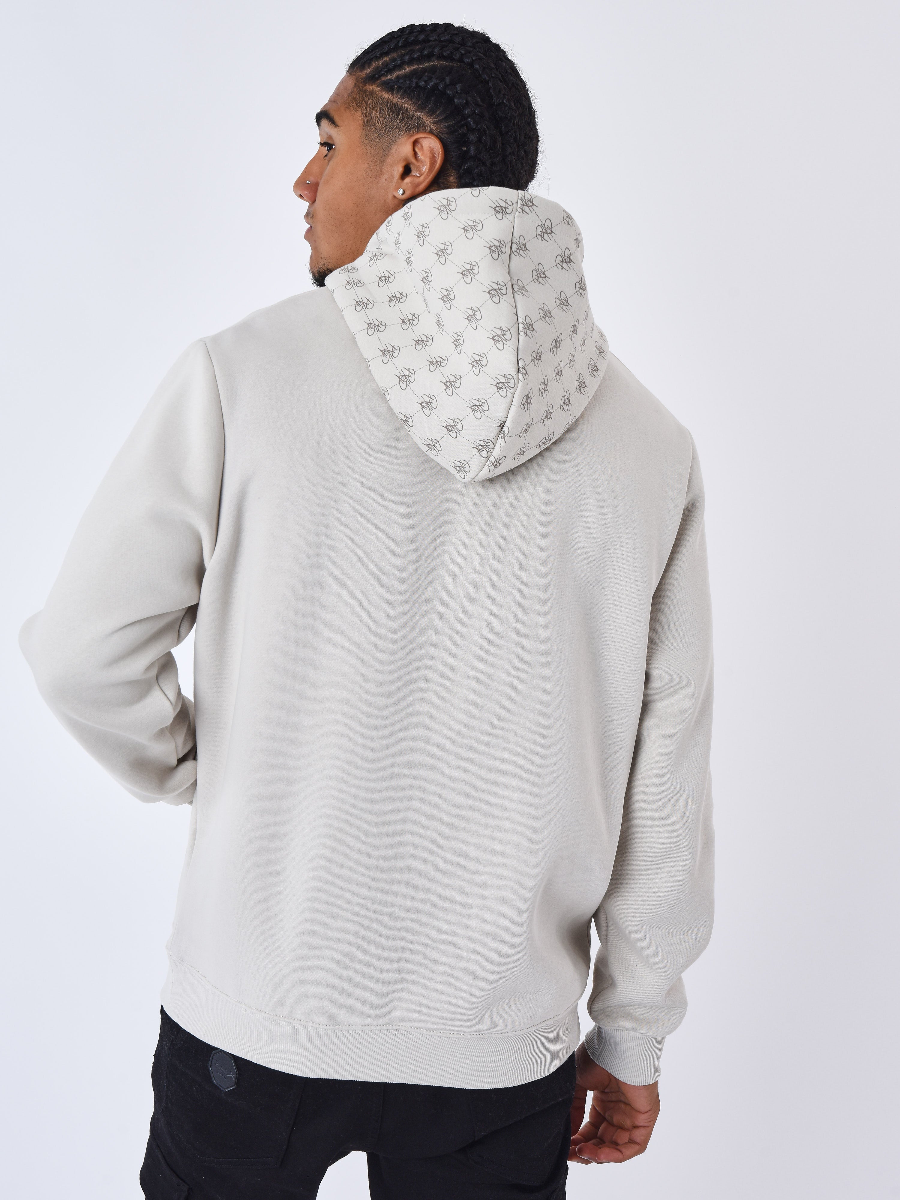 Sweat à Capuche detail monogramme all over-5