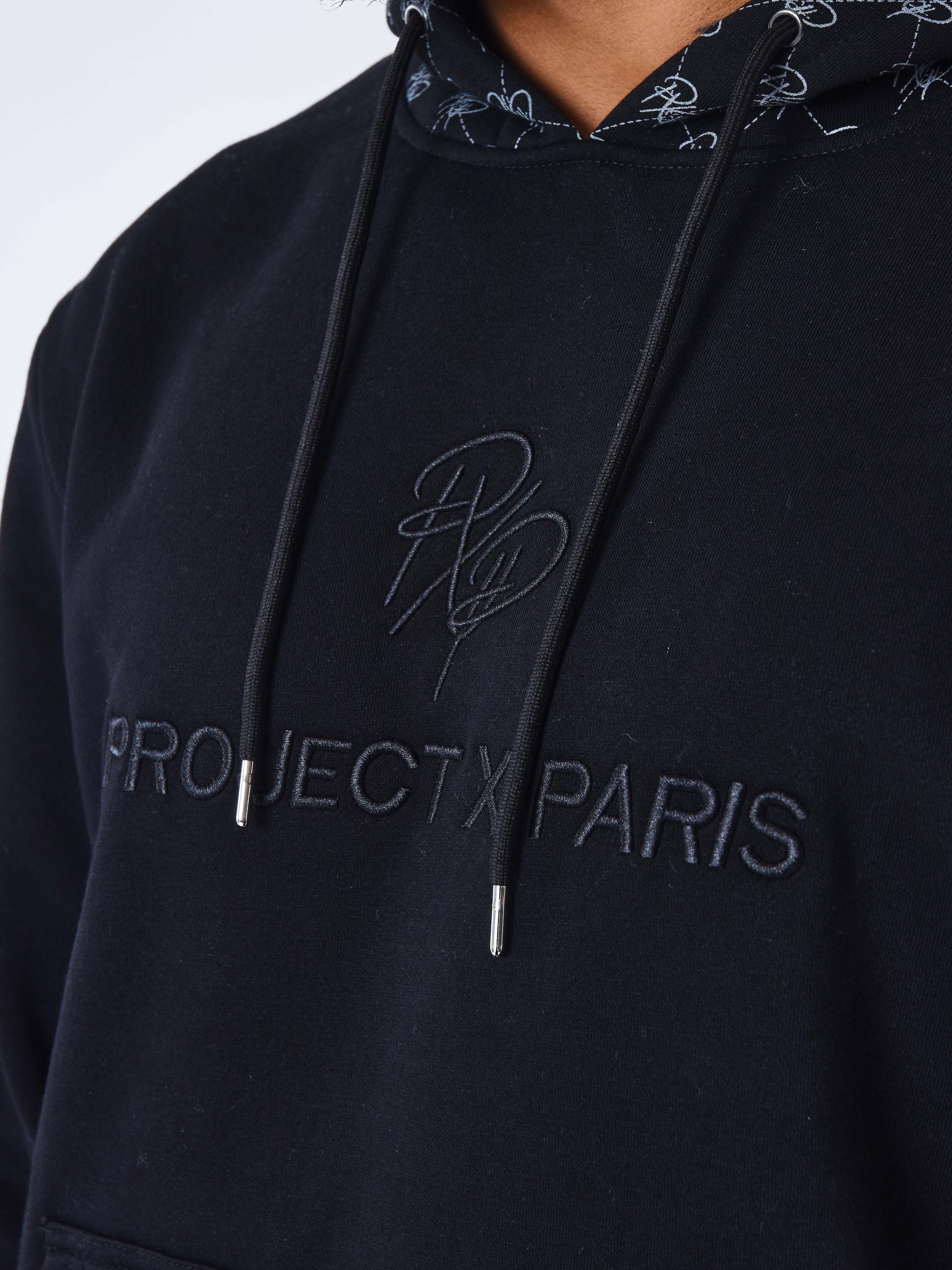 Sweat à Capuche detail monogramme all over-6