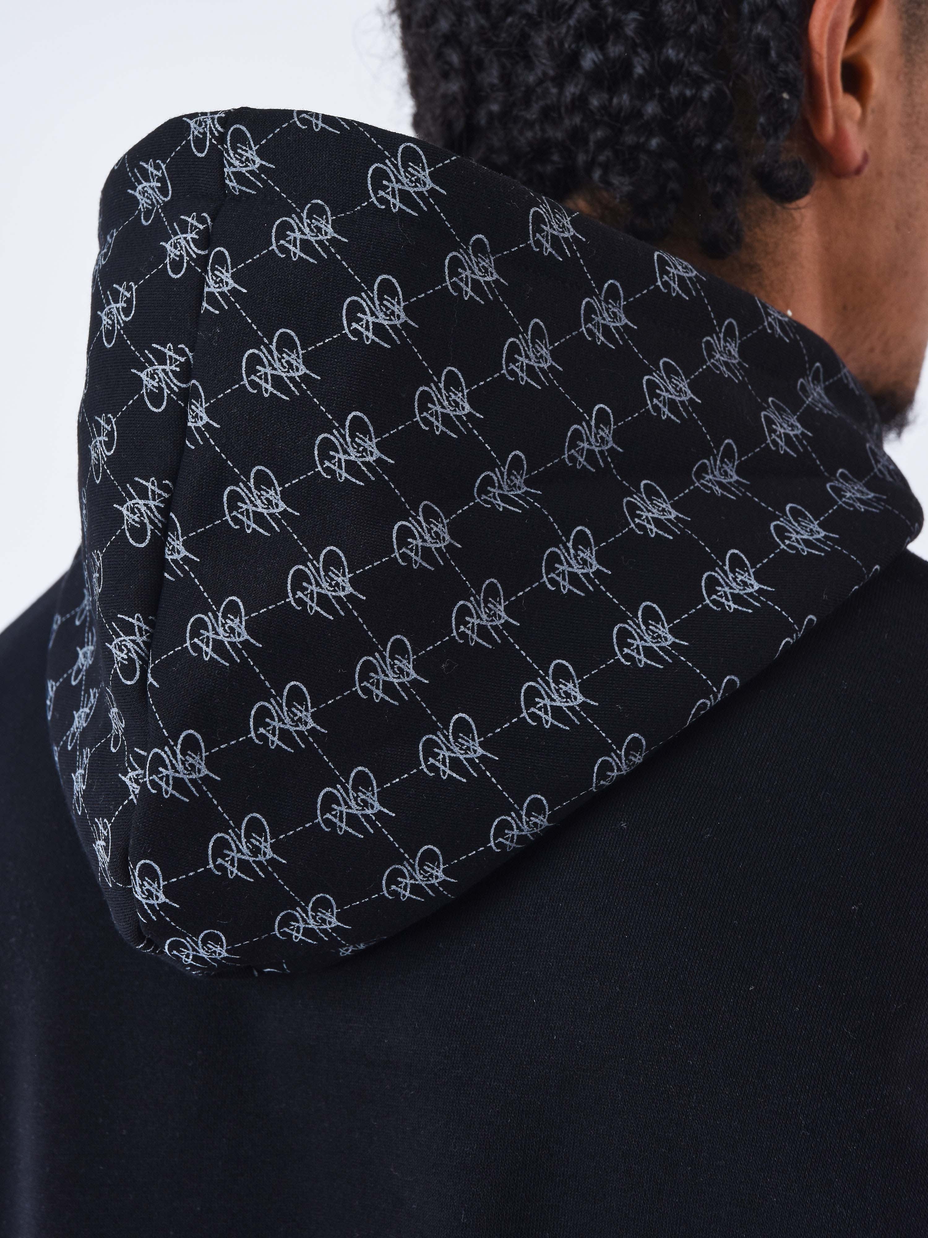 Sweat à Capuche detail monogramme all over-7