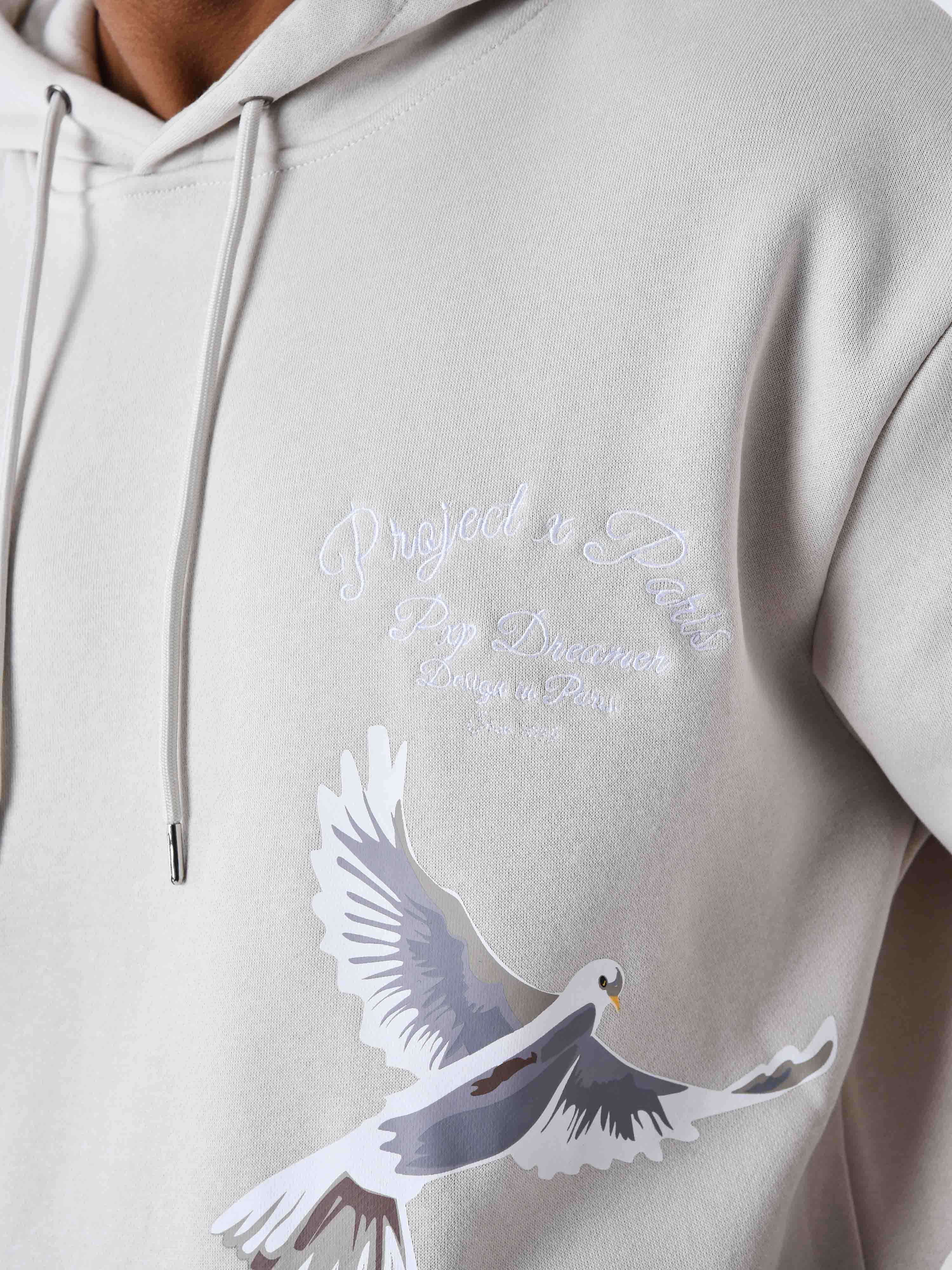 Hoodie with dove pattern – PXP