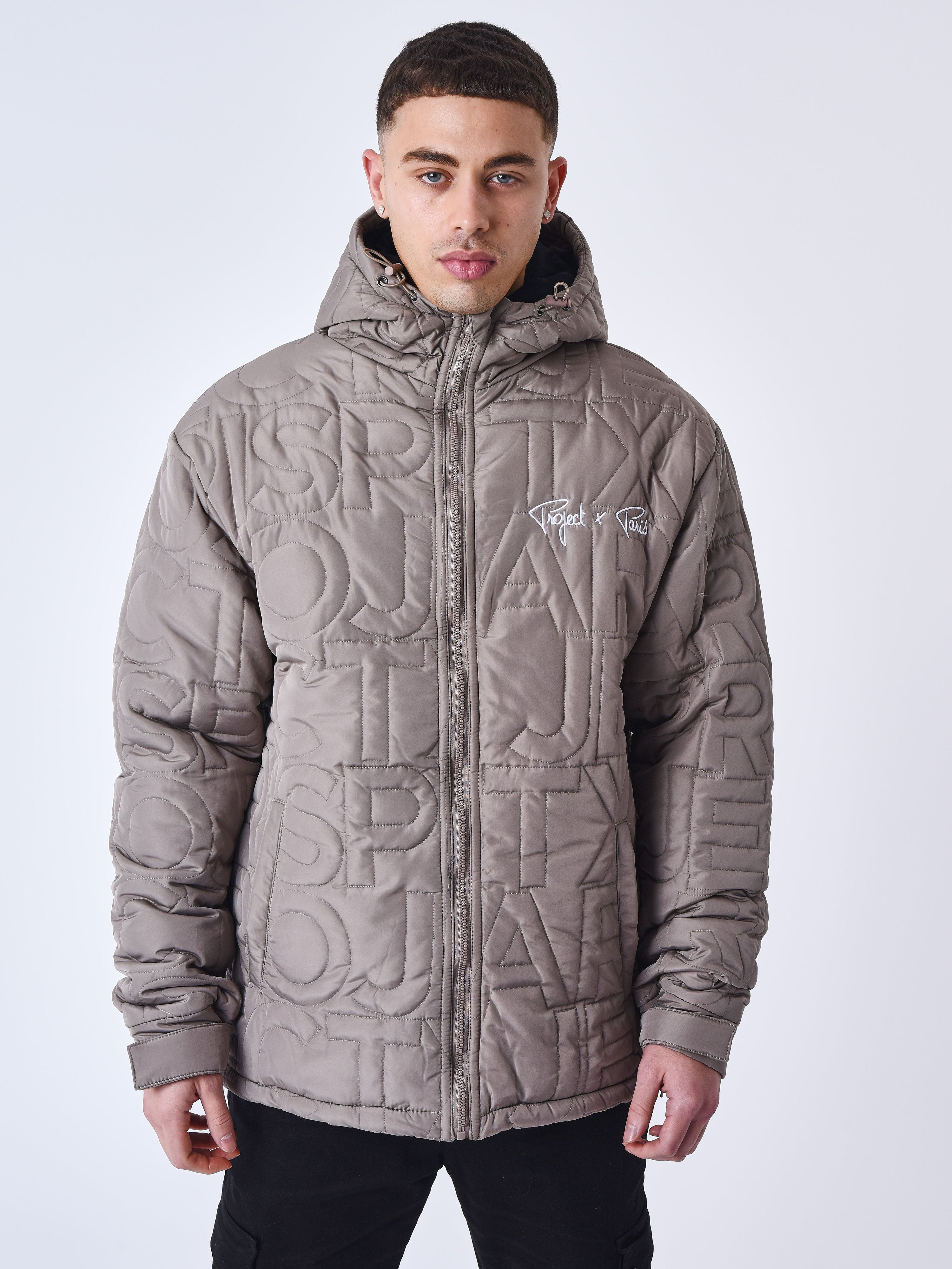Gewatteerde hoodie jas-2