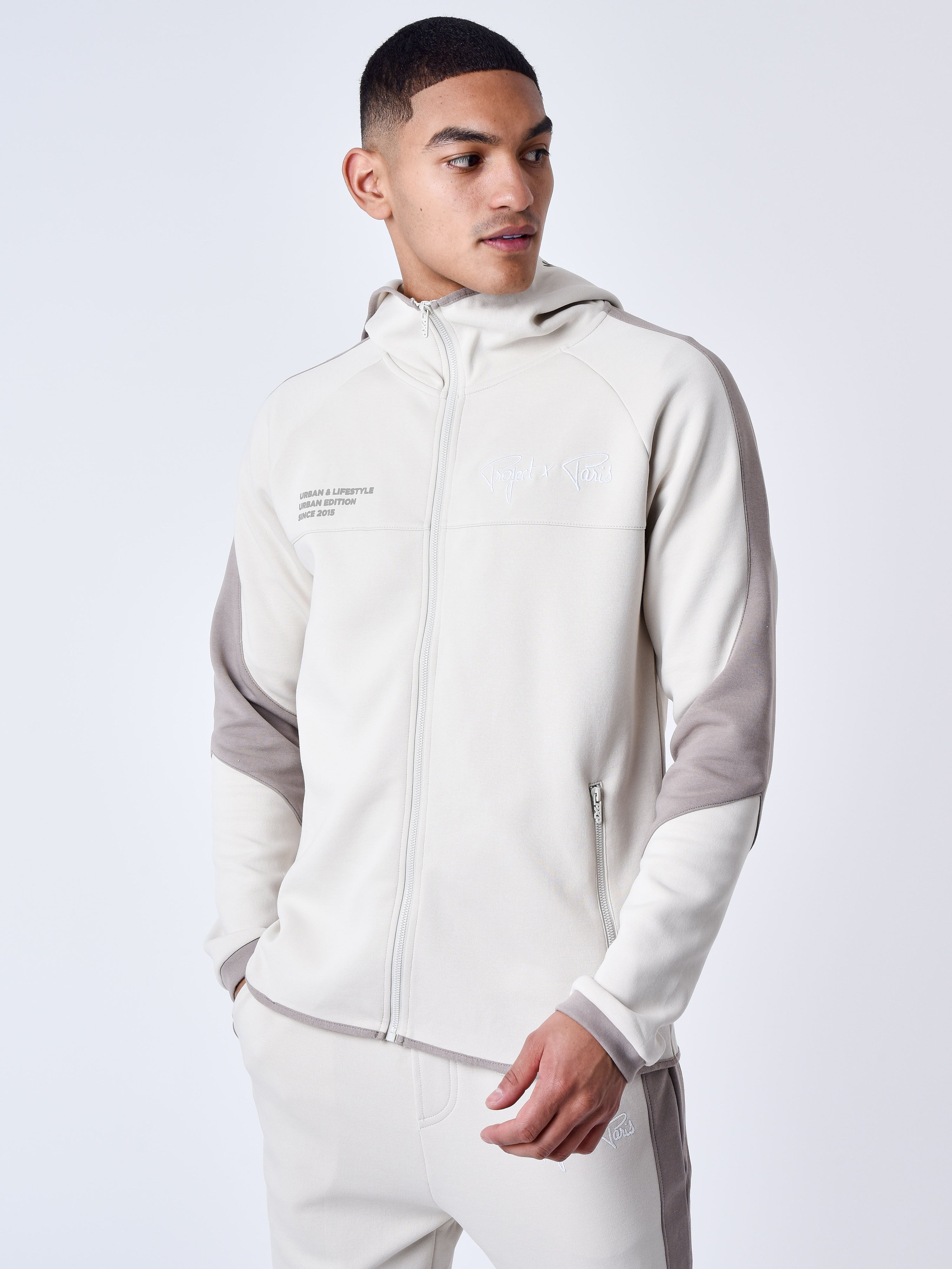 Two tone zip-up Hoodie-26