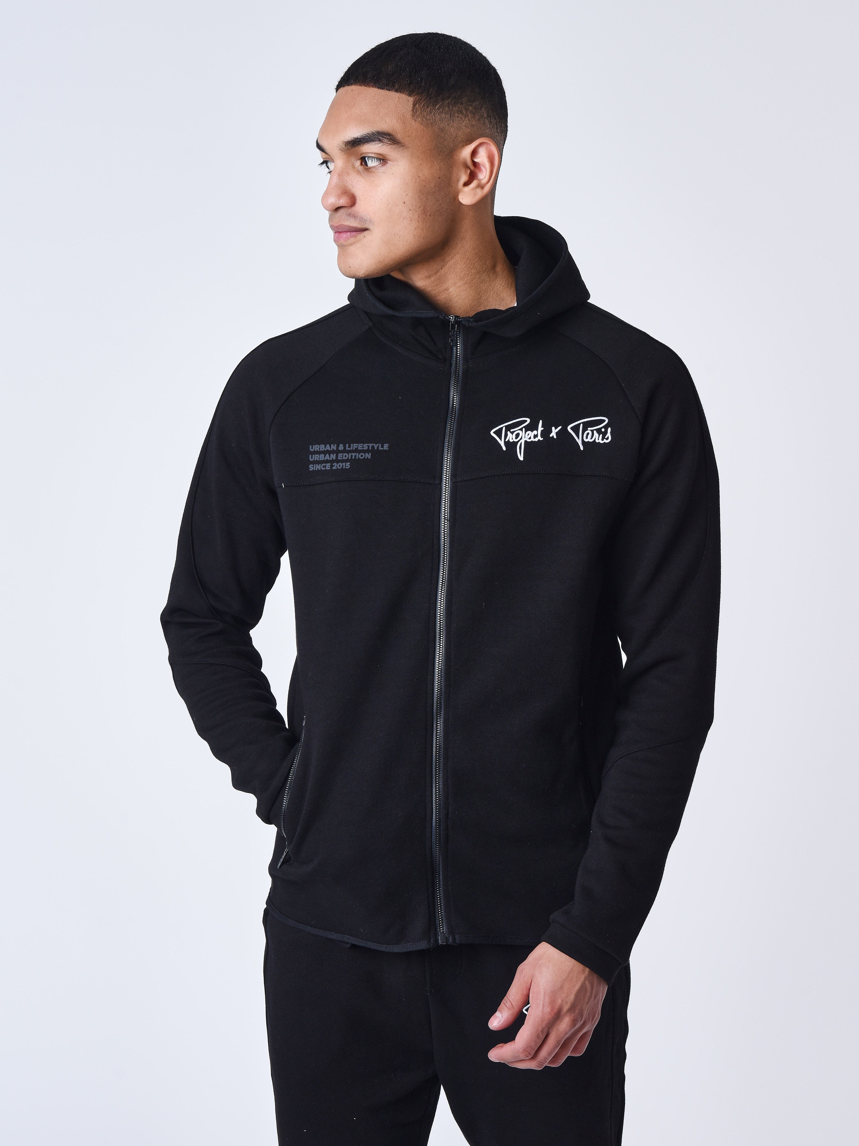 Two tone zip-up Hoodie-2