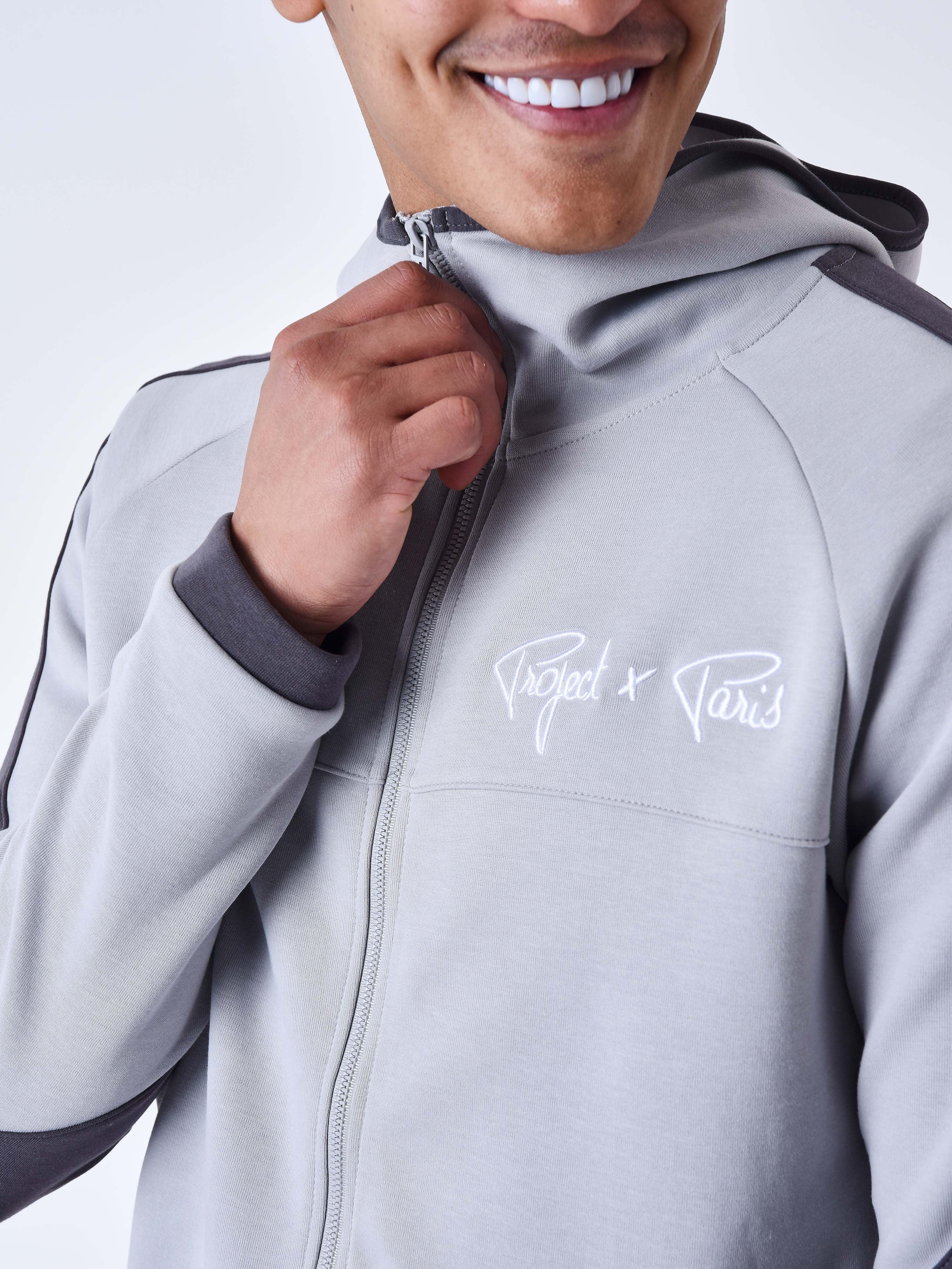 Two tone zip-up Hoodie-6