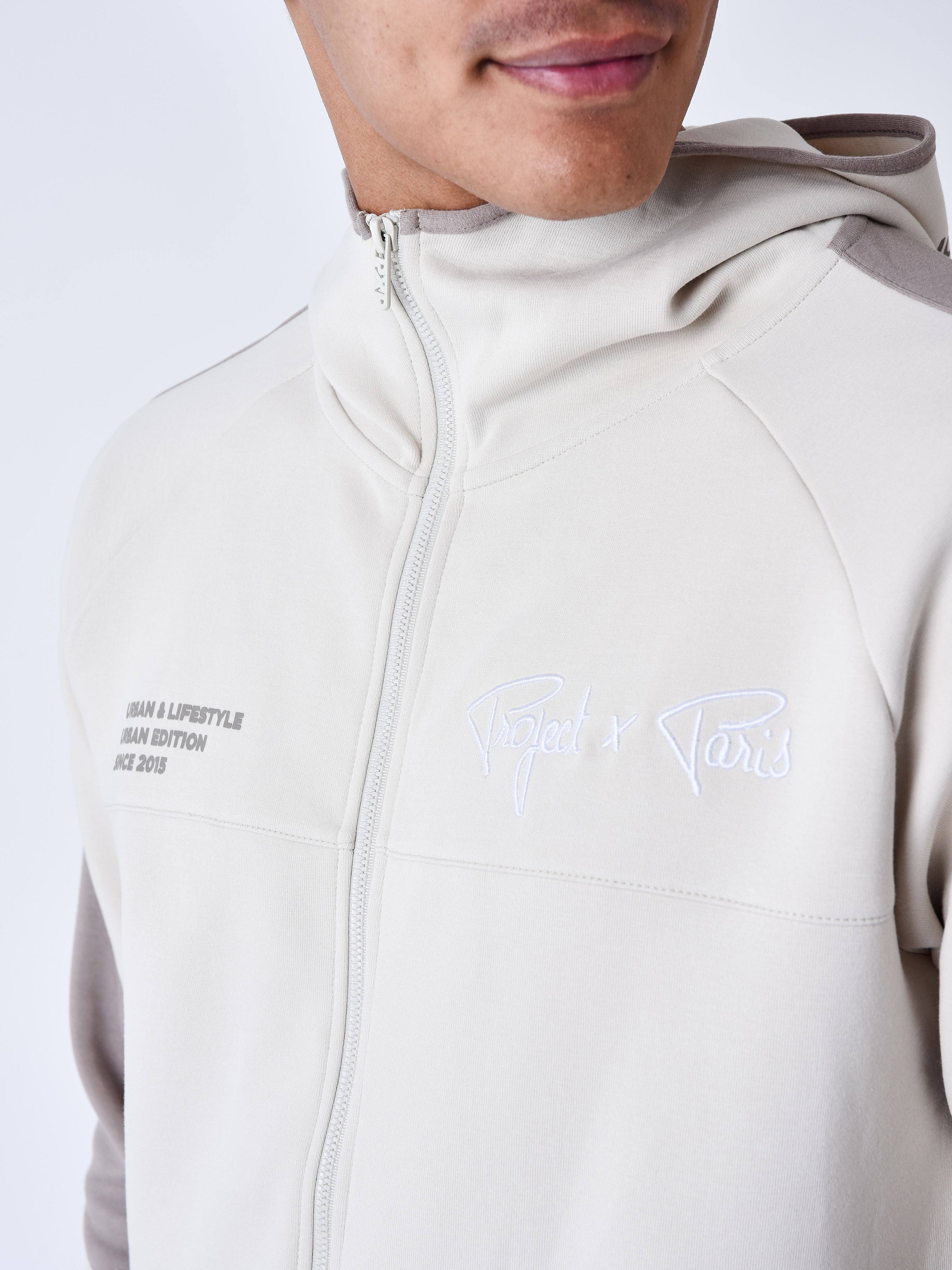 Two tone zip-up Hoodie-6