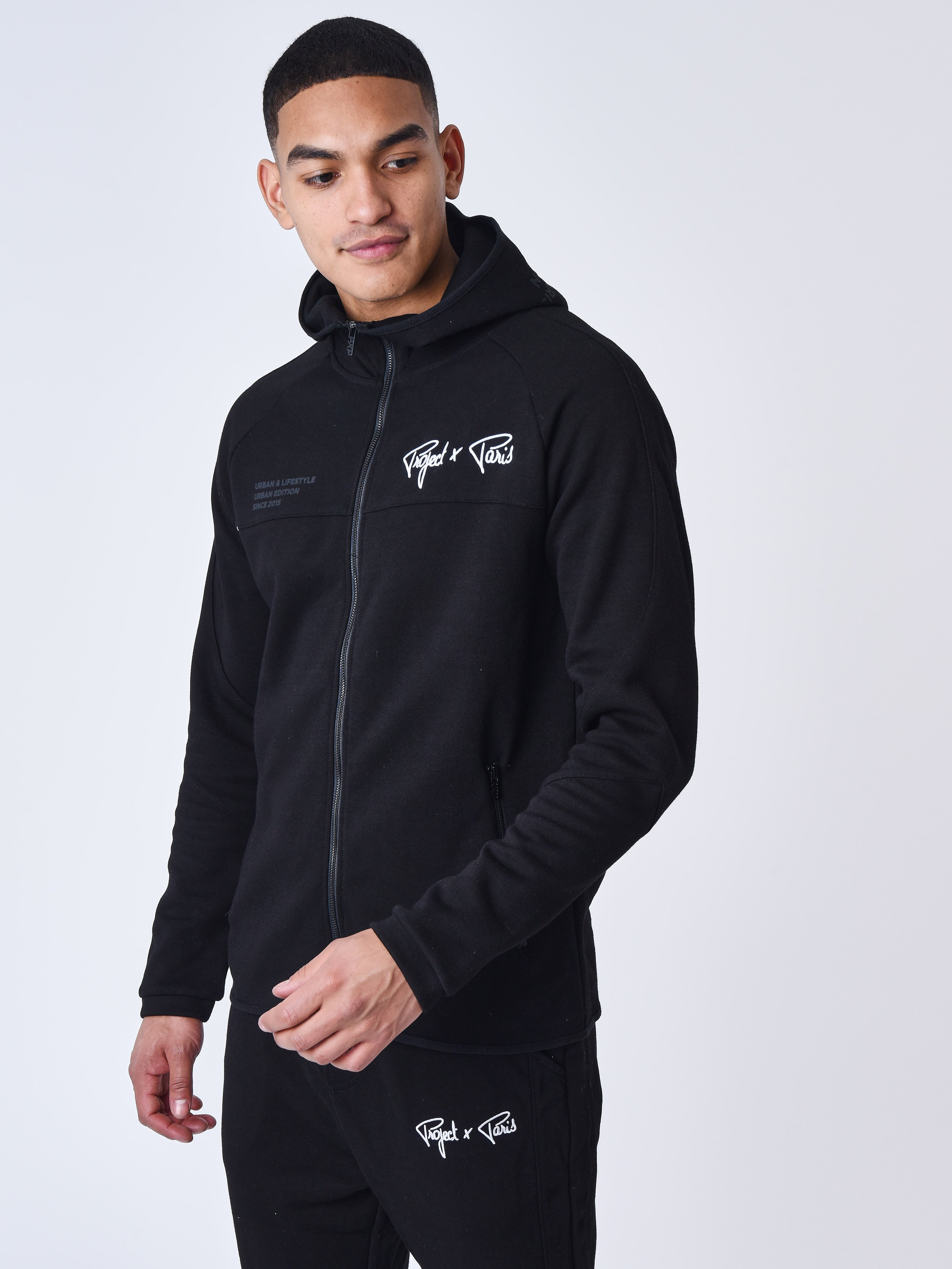 Two tone zip-up Hoodie-4