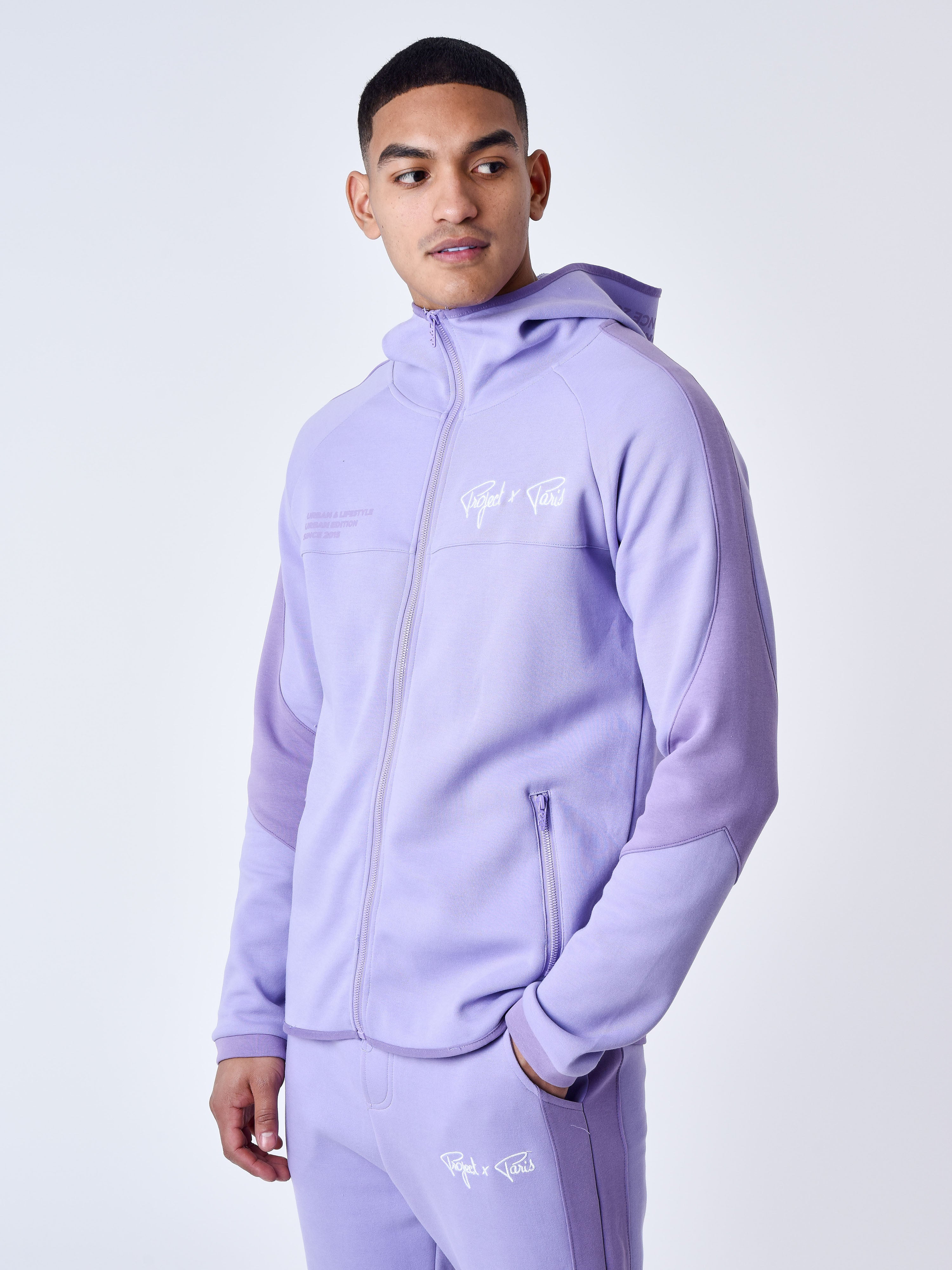 Two tone zip-up Hoodie-40