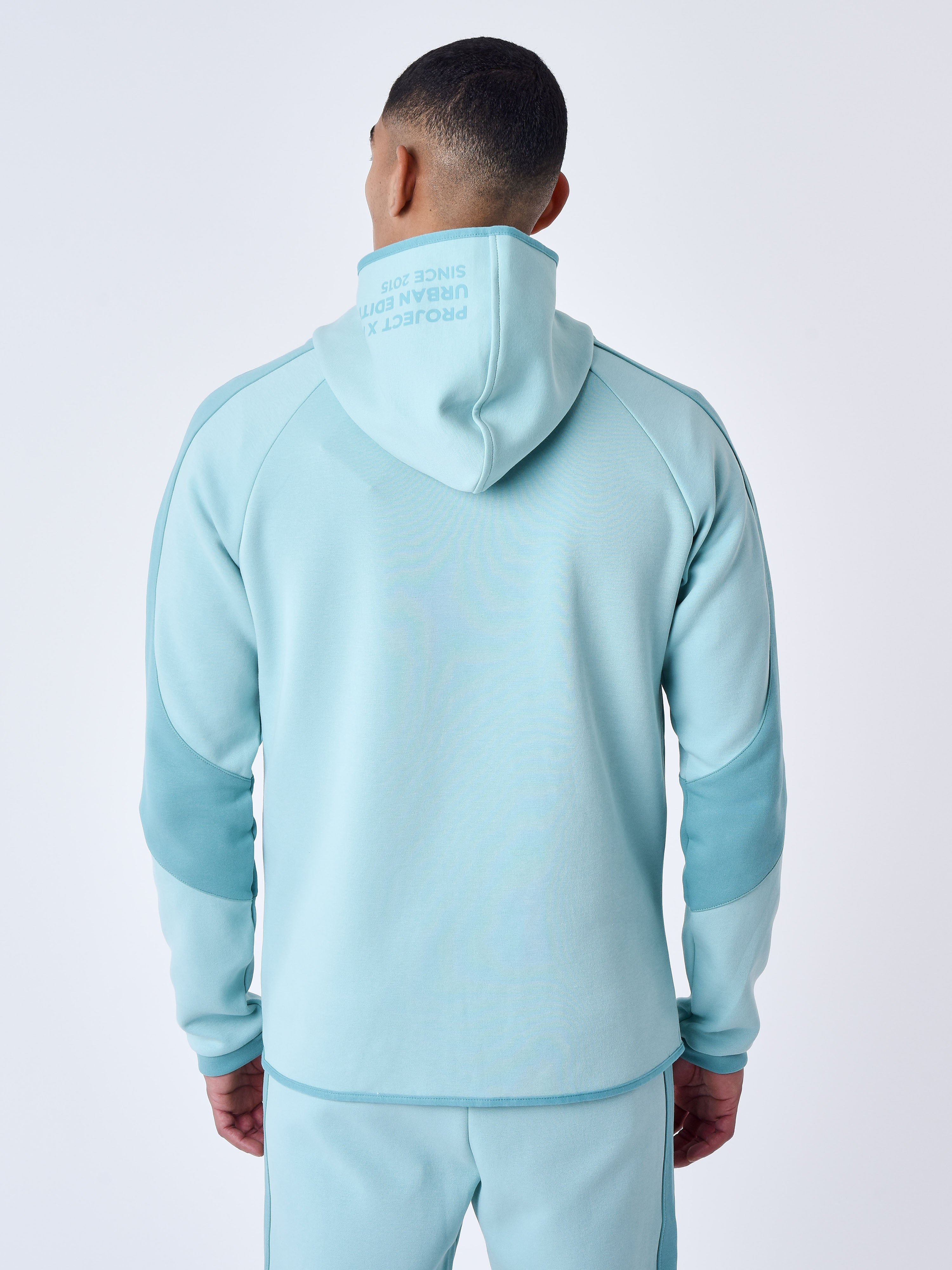 Two tone zip-up Hoodie-5