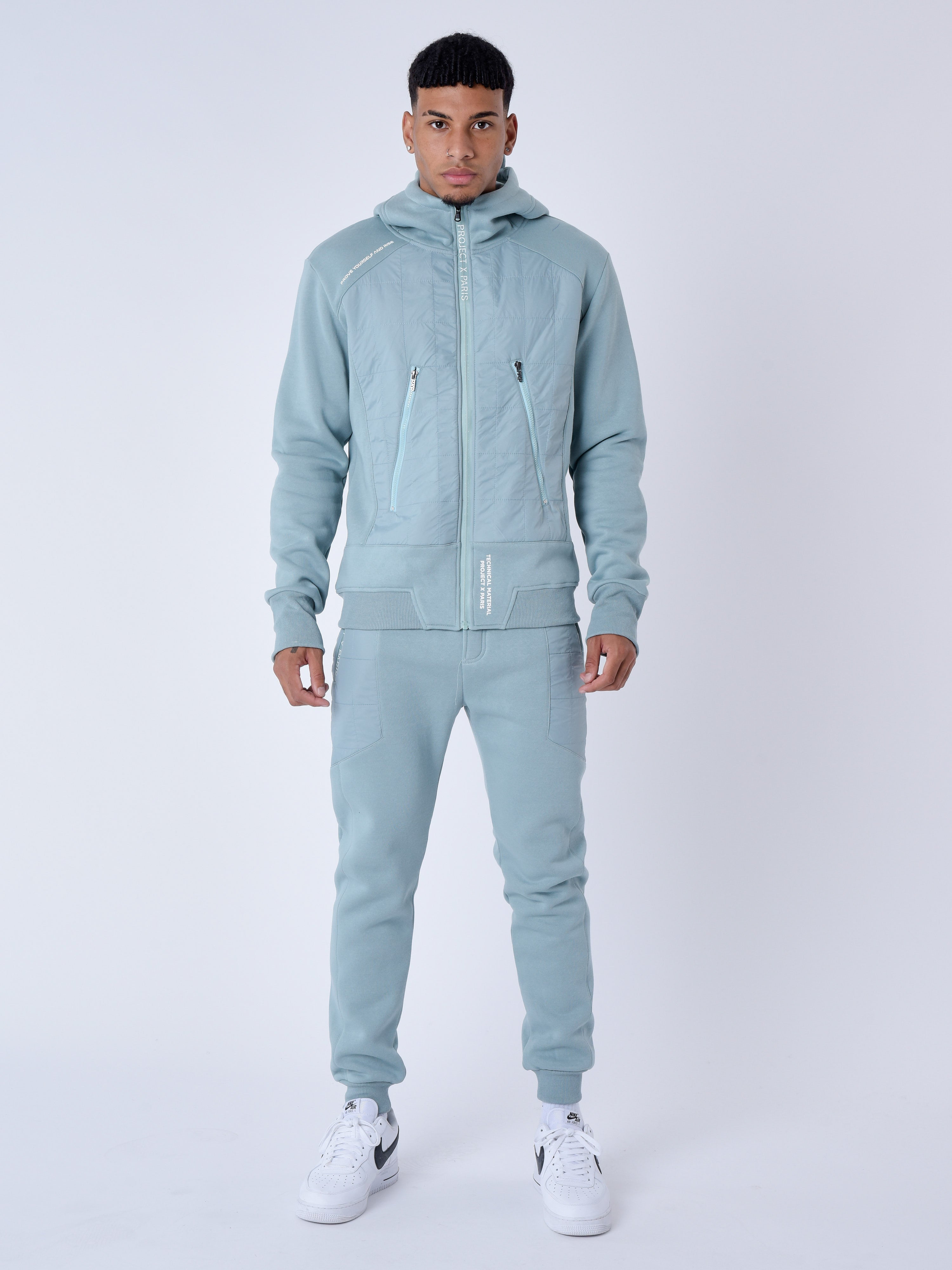 Quilted panel jacket-6