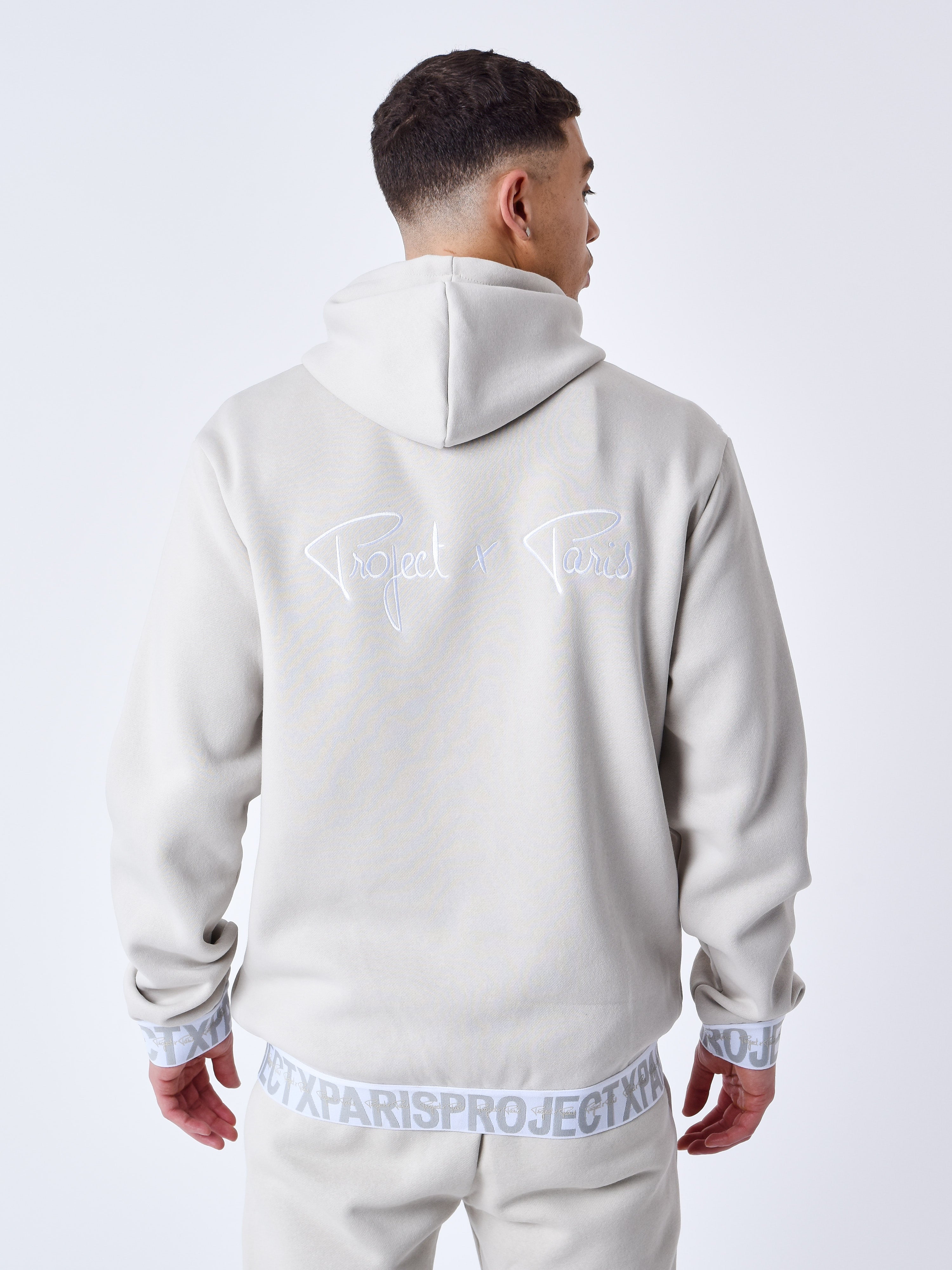 Sweat à Capuche zippé Bande élastique logotée-5
