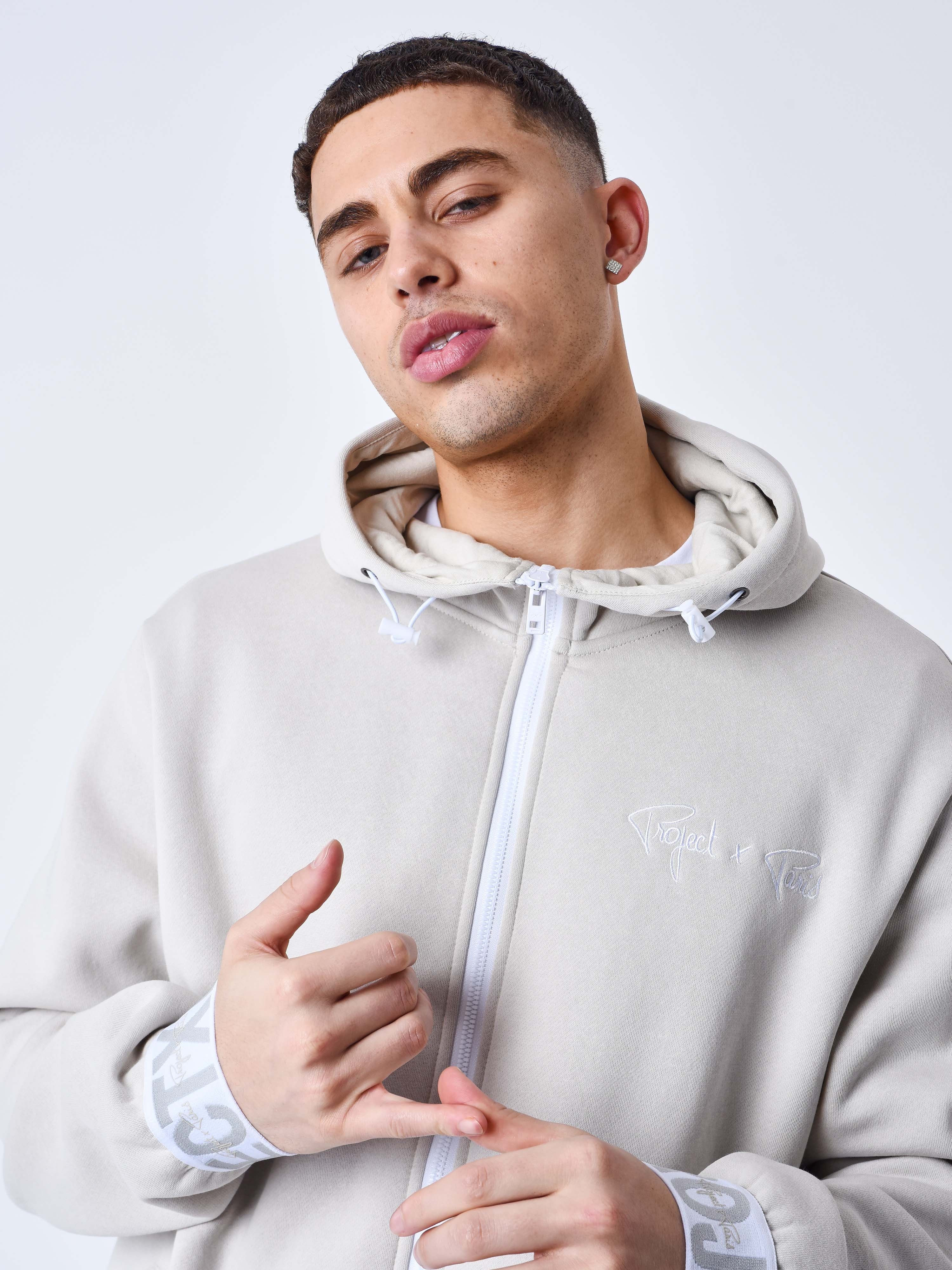 Sweat à Capuche zippé Bande élastique logotée-1