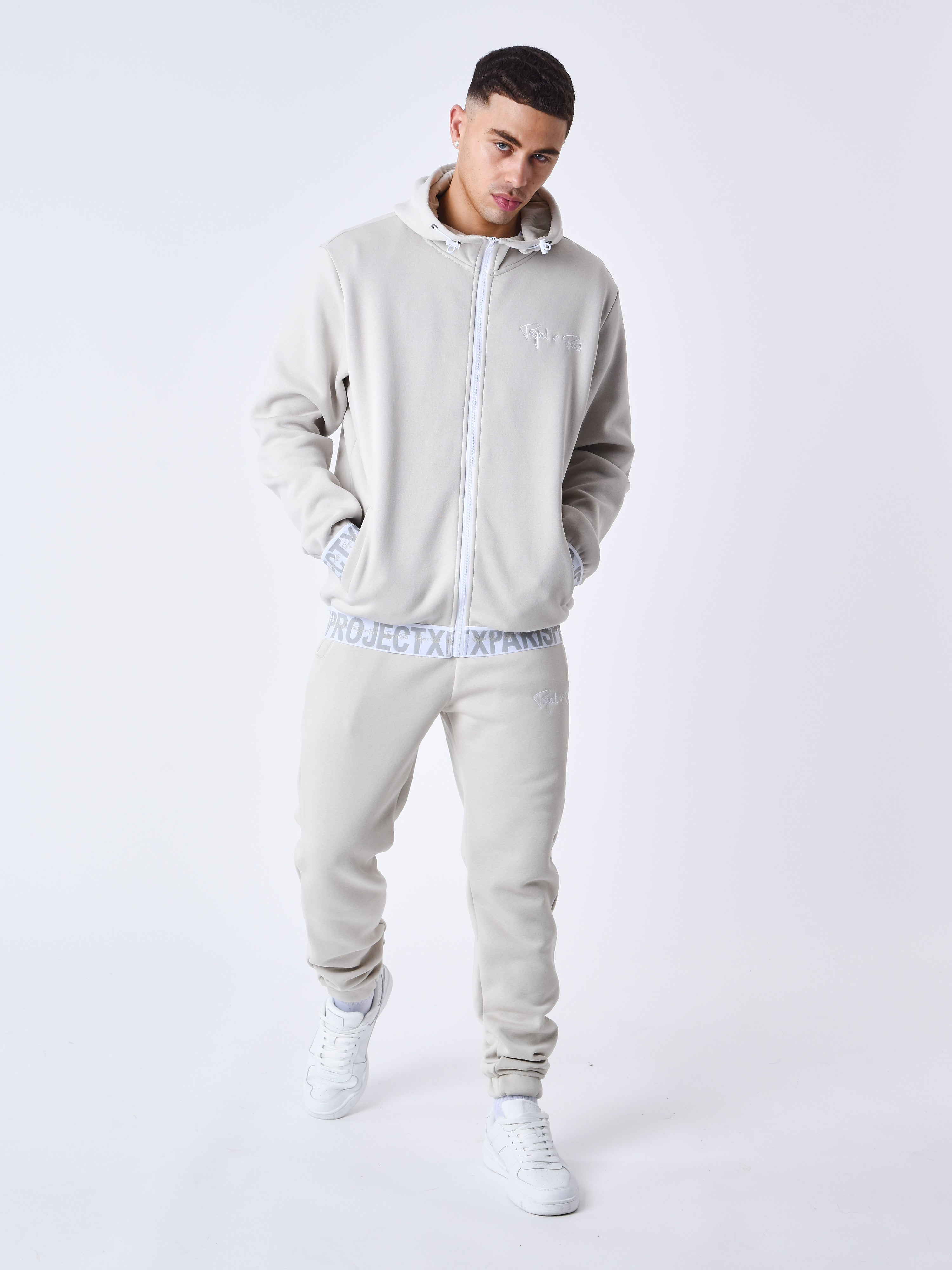 Sweat à Capuche zippé Bande élastique logotée-3