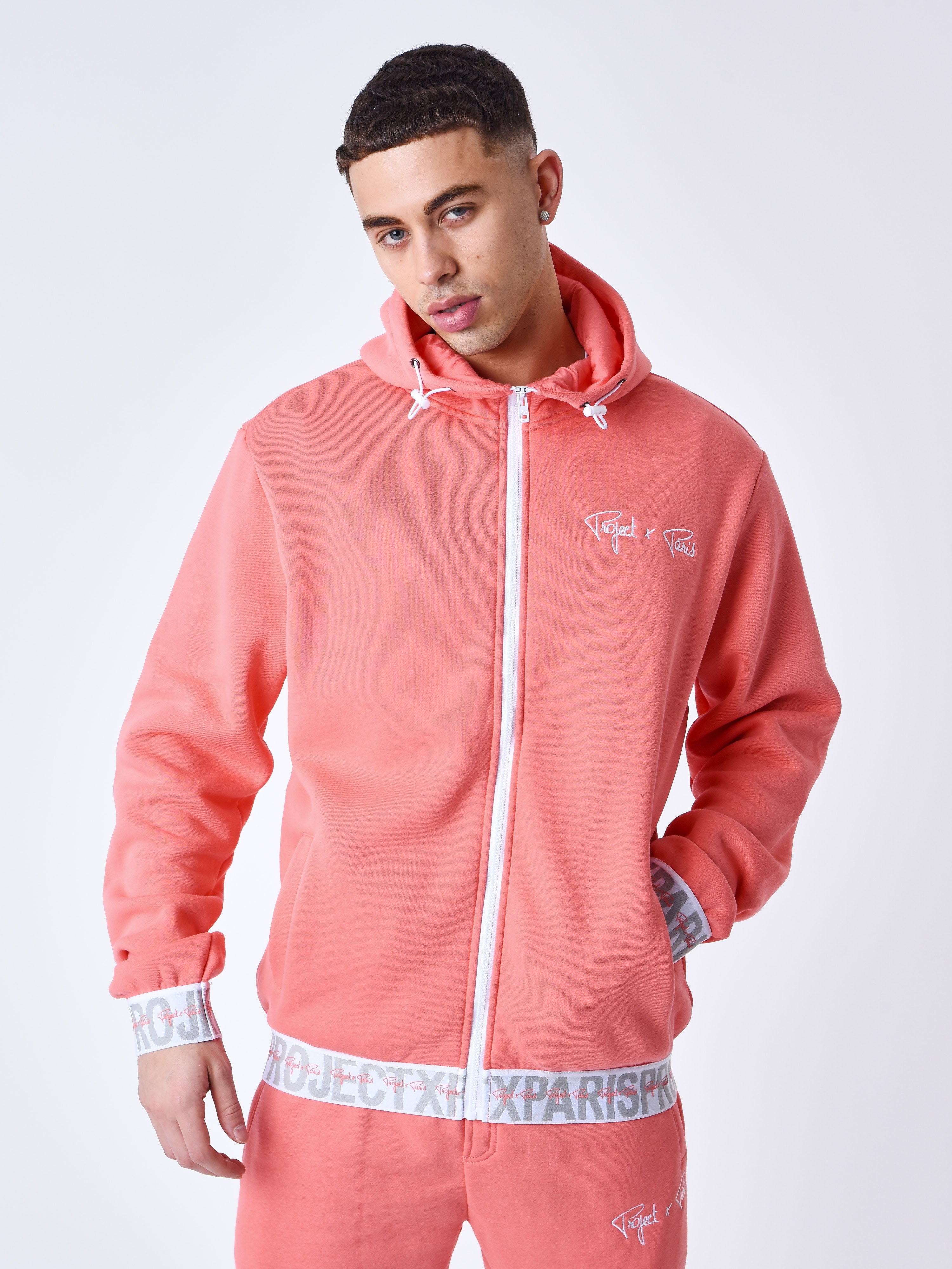 Sweat à Capuche zippé Bande élastique logotée-2