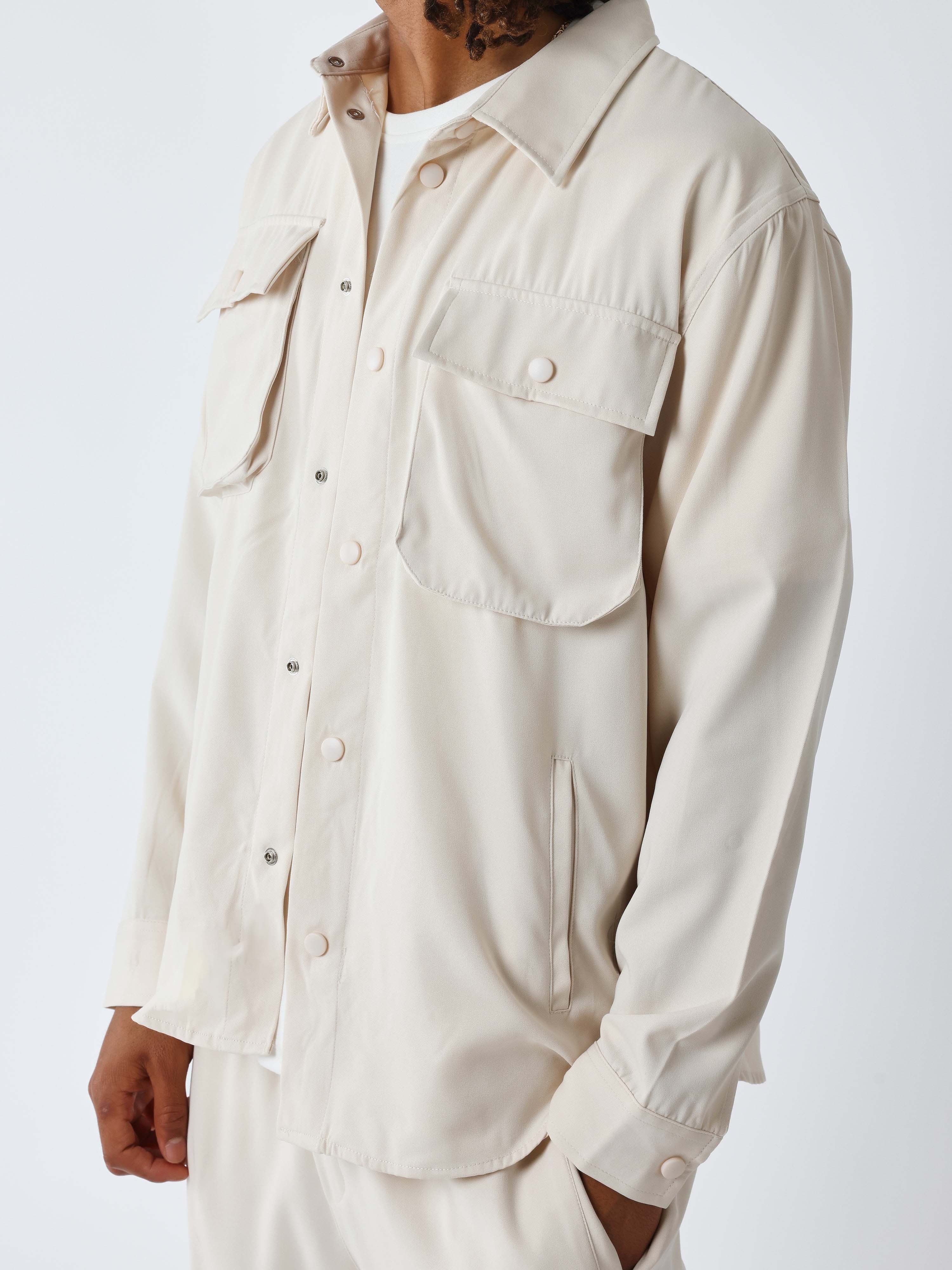 Basic overshirt with pockets-5