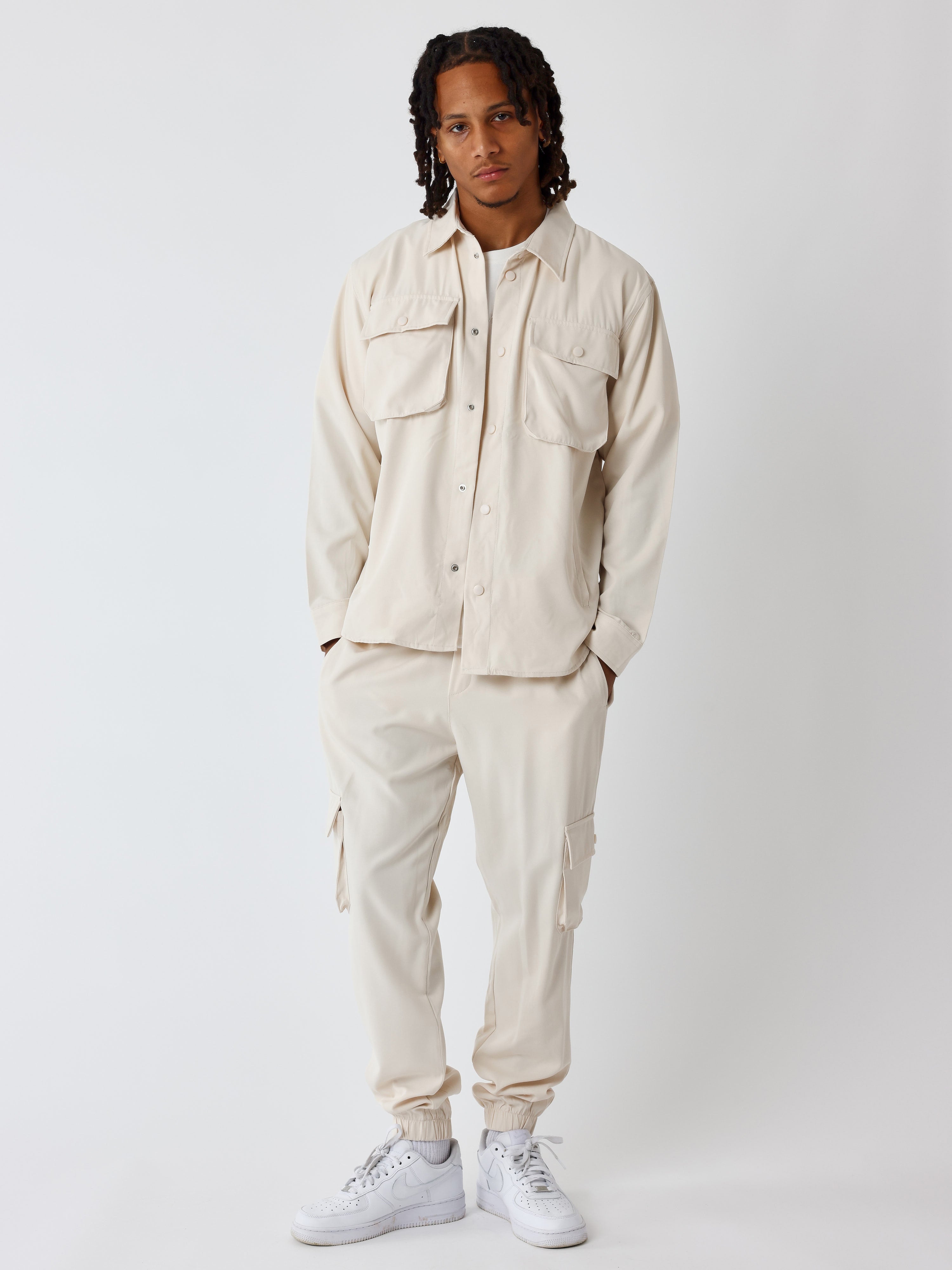 Basic overshirt with pockets-4