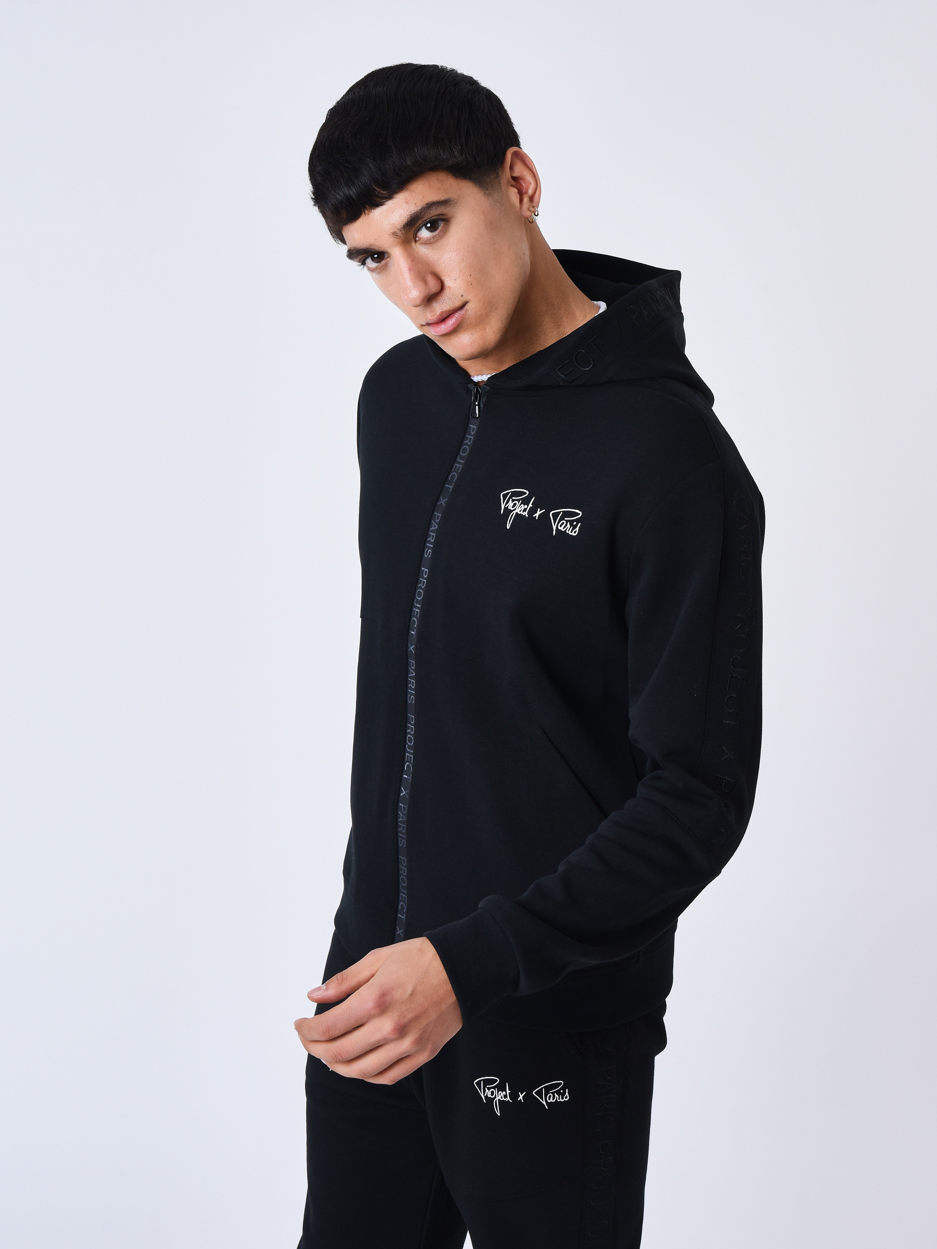 Plain zip-up Hoodie-4
