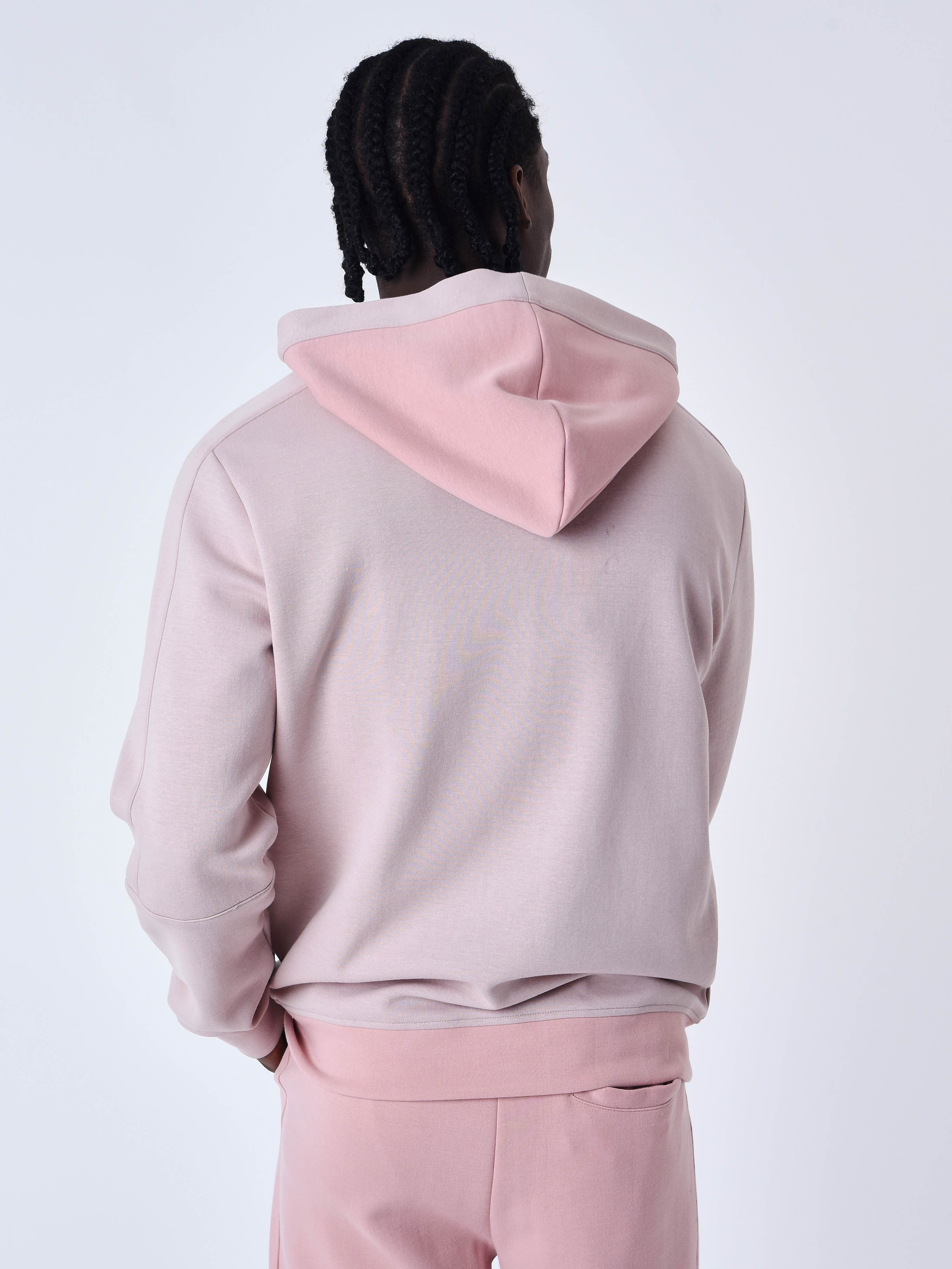 Two tone zip-up Hoodie-2