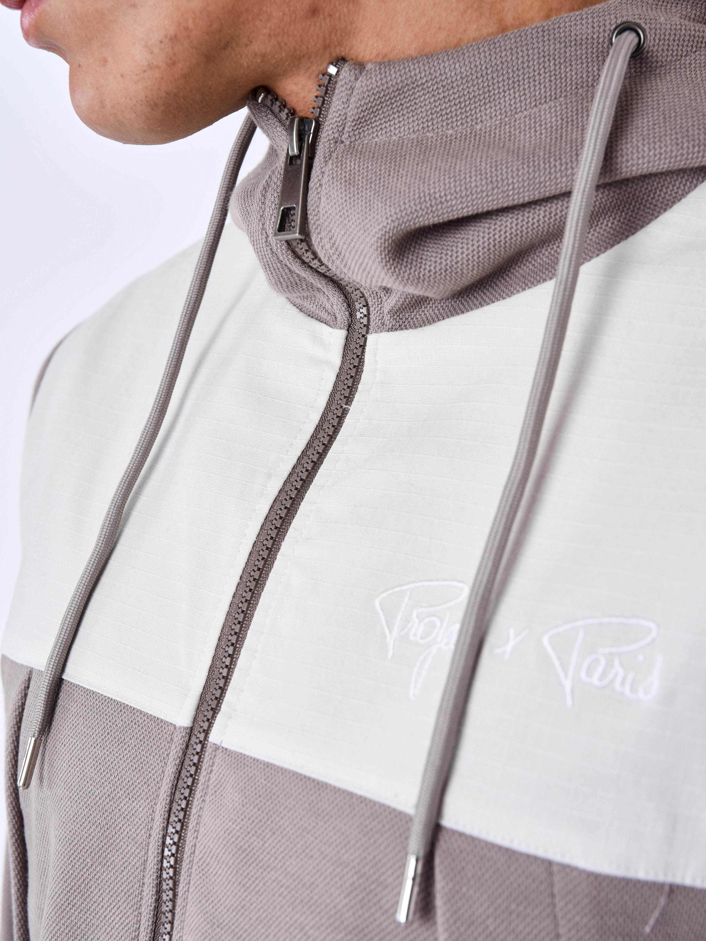 Bi-material jogging jacket-7