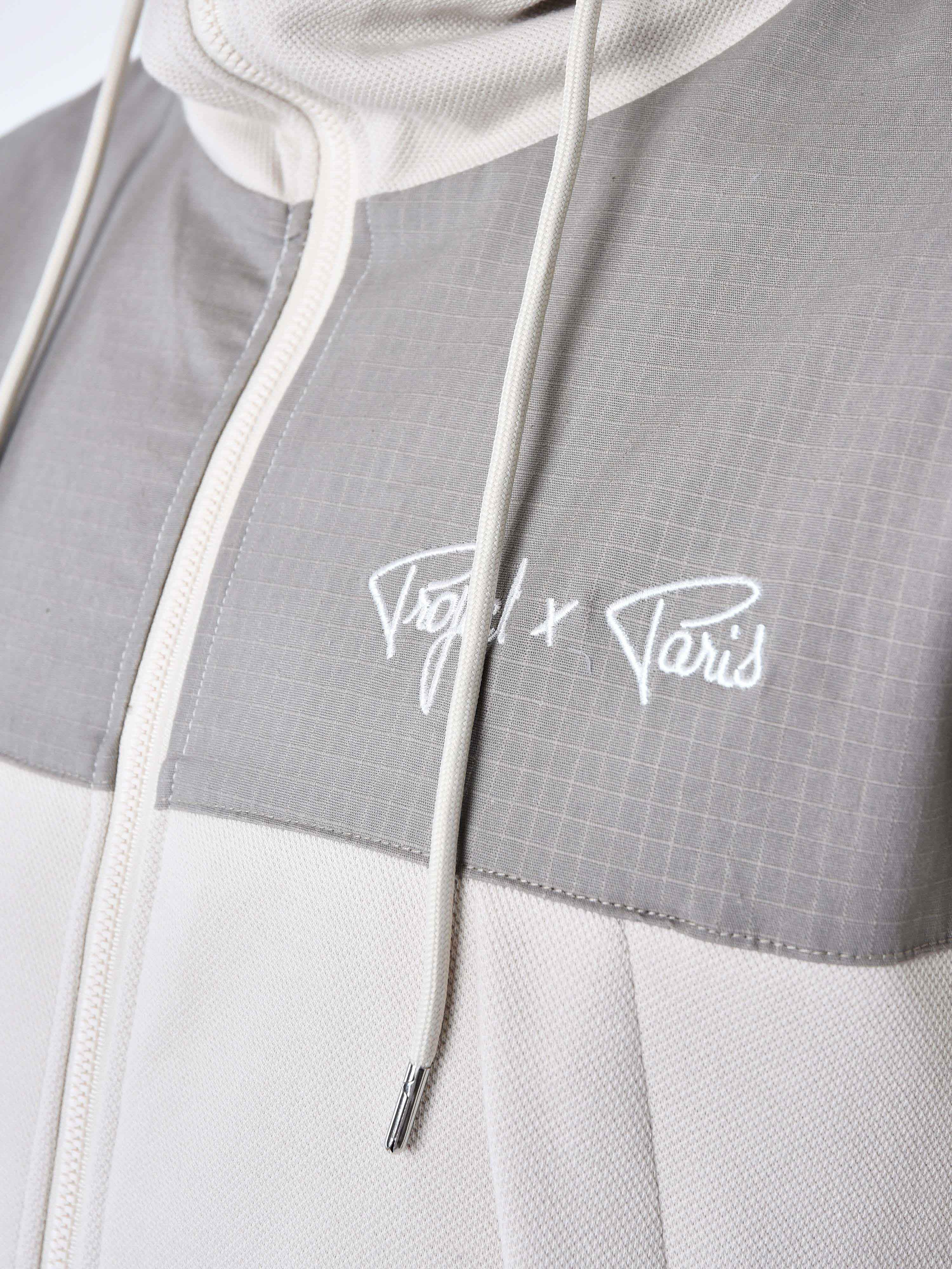 Bi-material jogging jacket-7