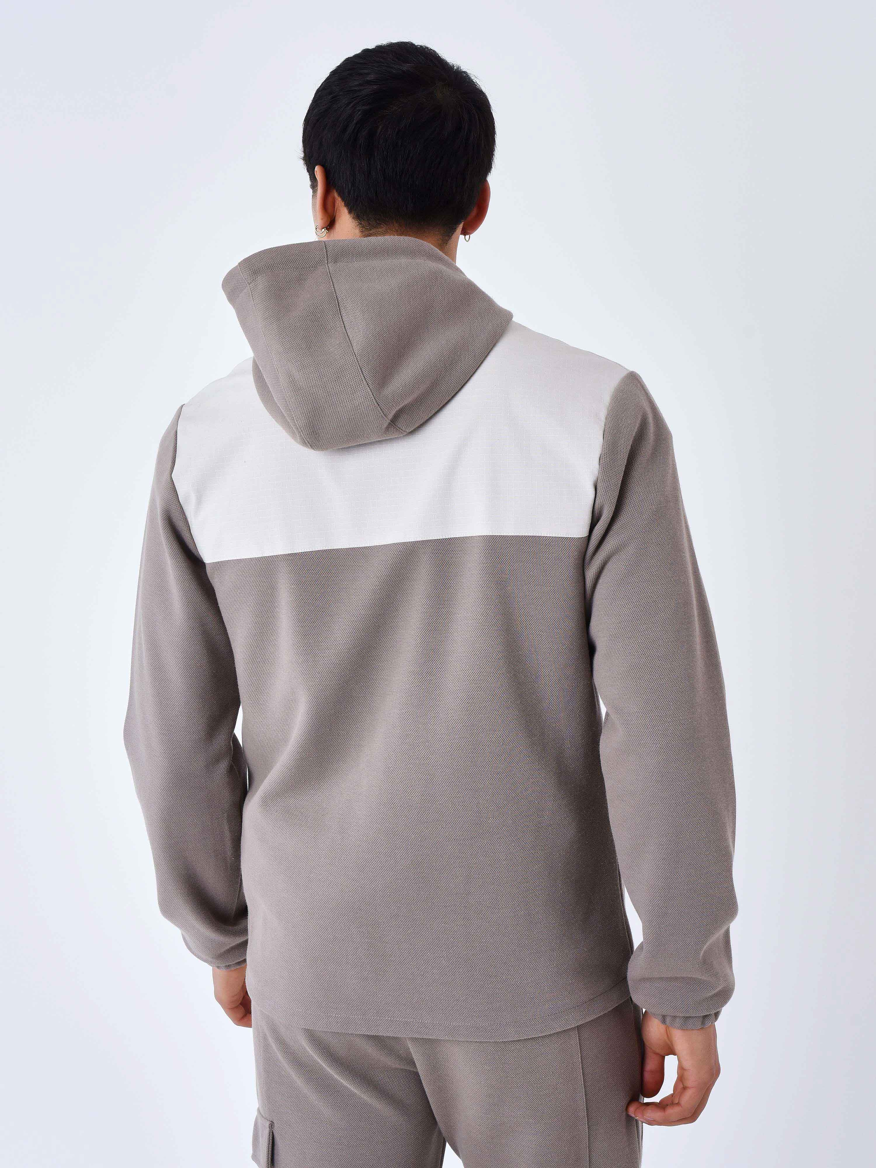 Bi-material jogging jacket-6